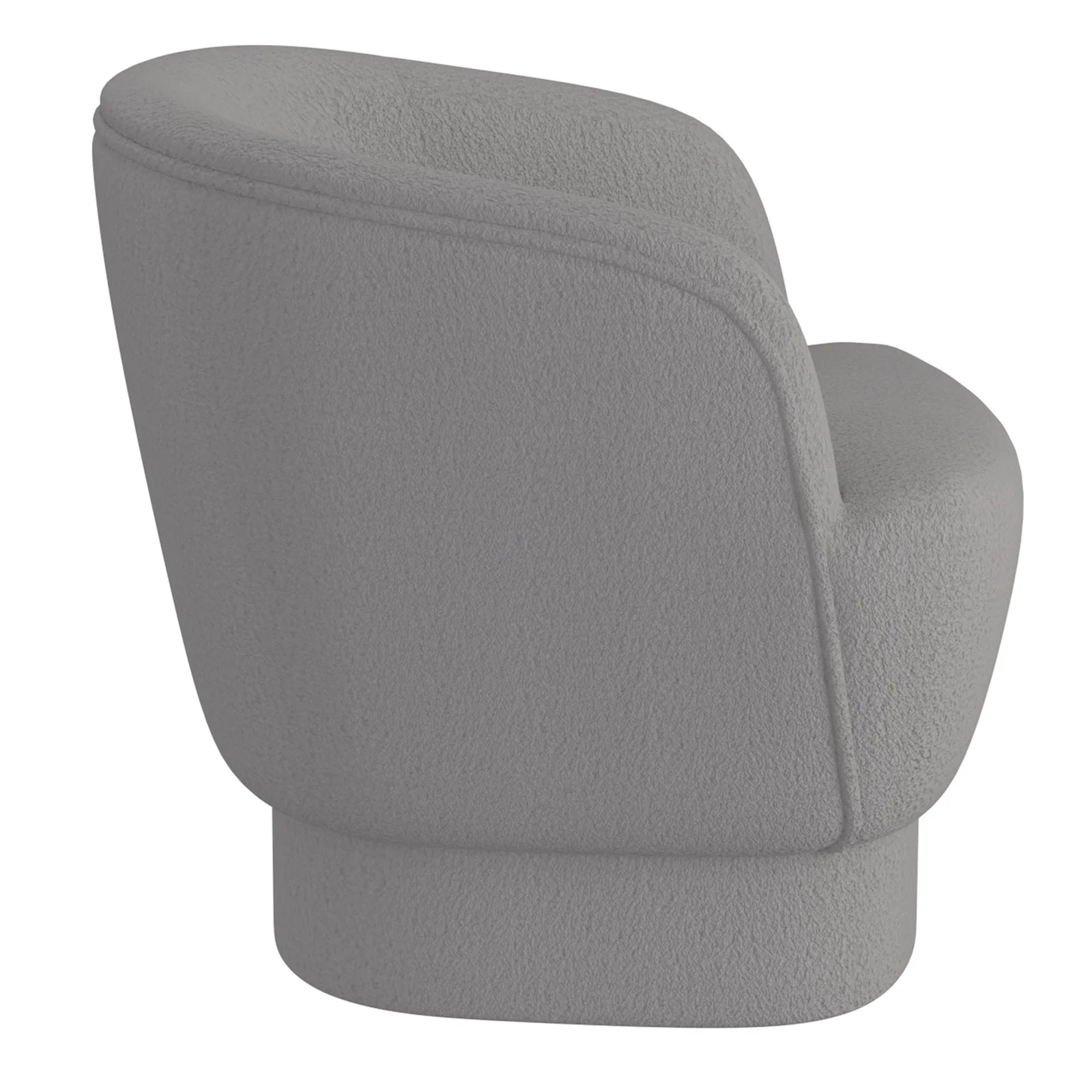 Worldwide Home Furnishings Cuddle-Accent Chair-Grey Accent Chair 403-677GY - Image 4