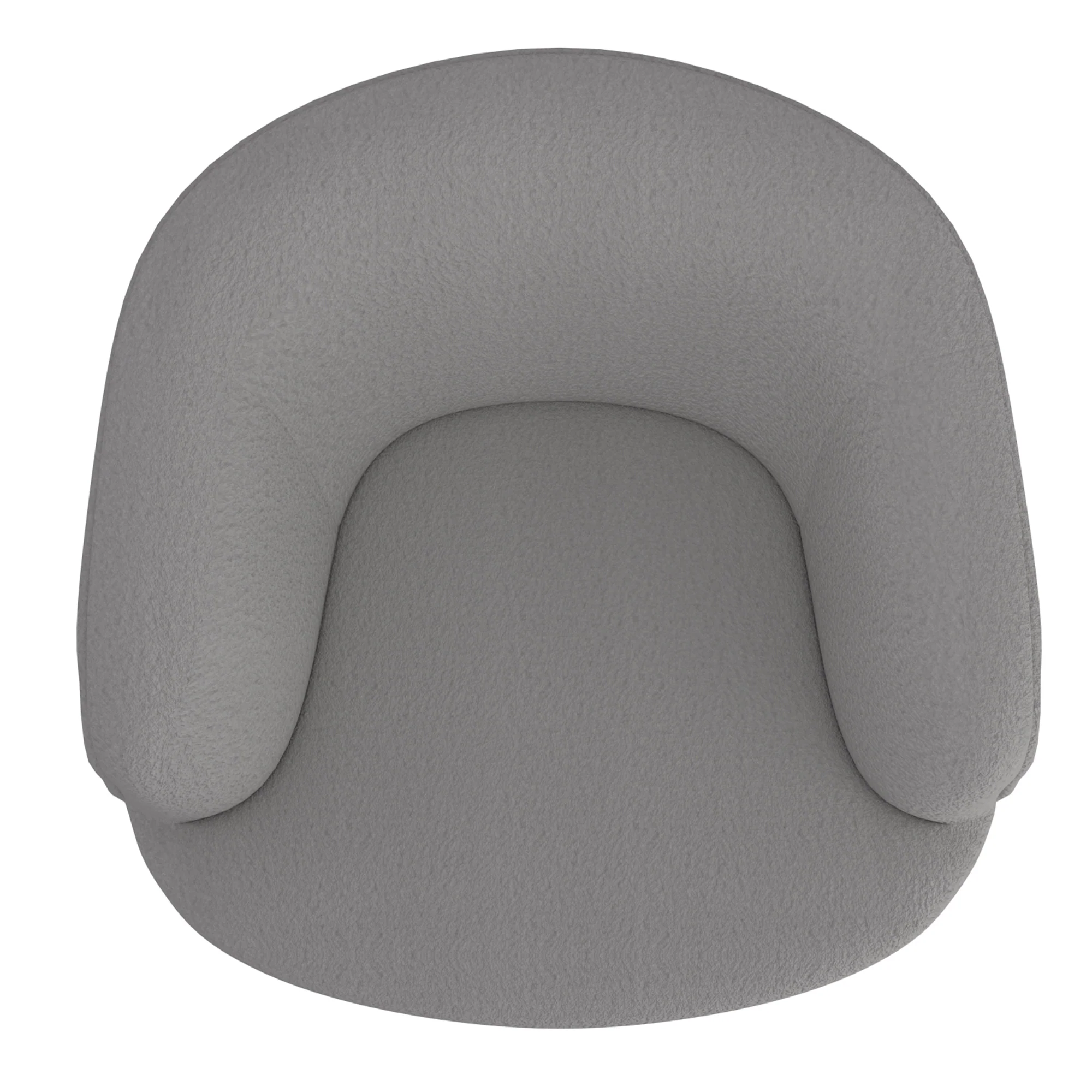 Worldwide Home Furnishings Cuddle-Accent Chair-Grey Accent Chair 403-677GY - Image 6