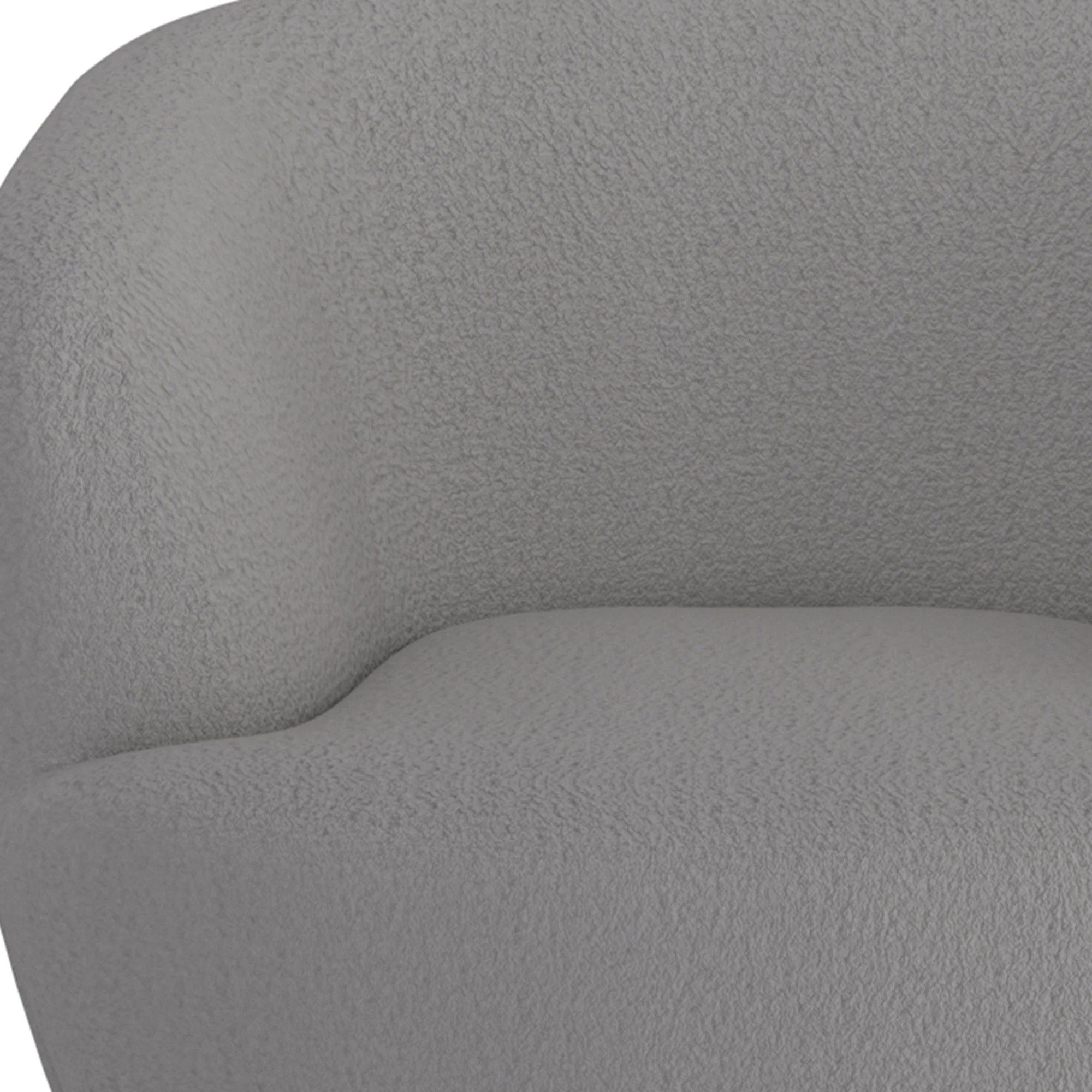 Worldwide Home Furnishings Cuddle-Accent Chair-Grey Accent Chair 403-677GY - Image 7