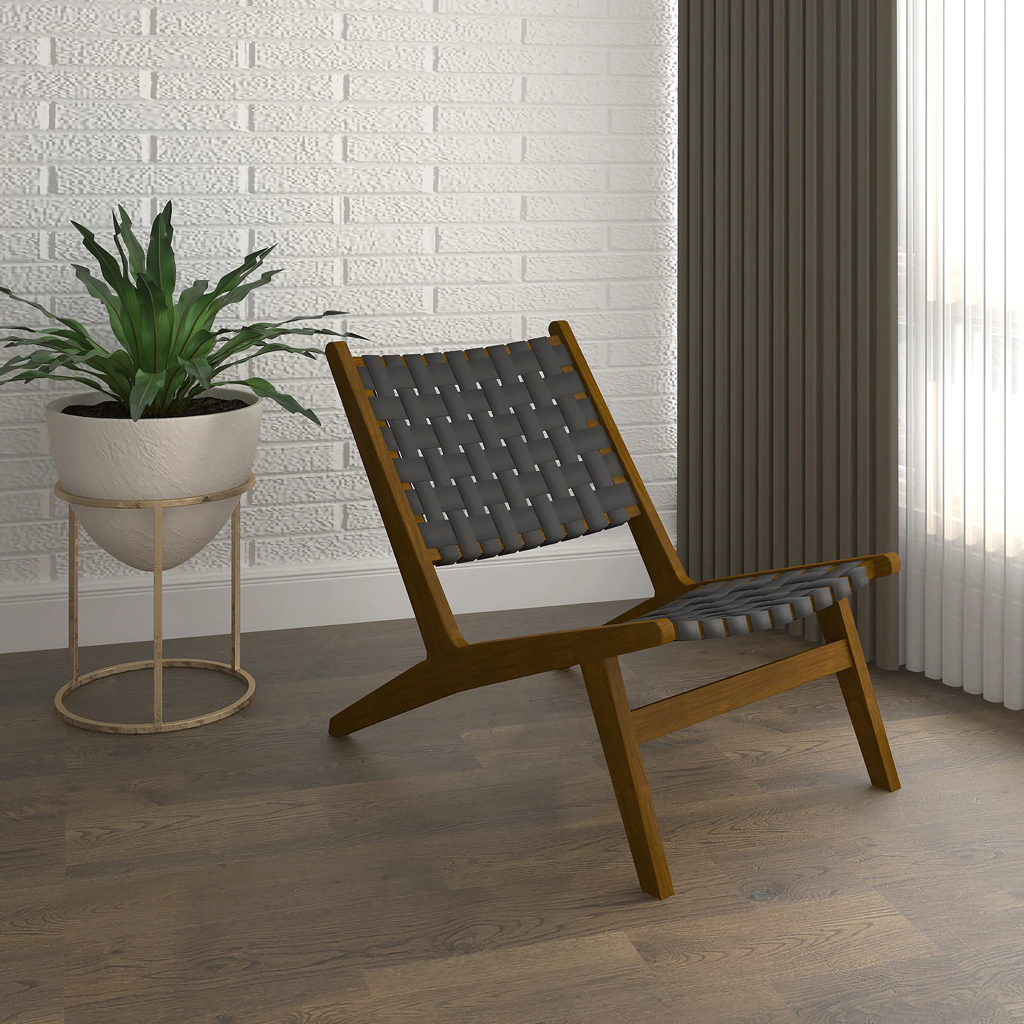 Worldwide Home Furnishings Cyrus-Accent Chair-Grey Accent Chair 403-626GY