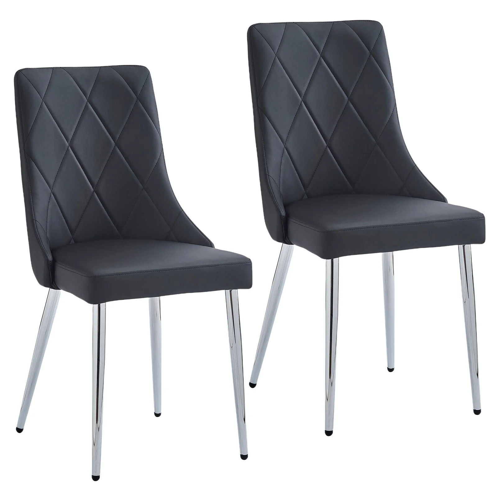 Worldwide Home Furnishings Devo-Side Chair-Black Side Chair, Set Of 2 202-087BK - Image 2