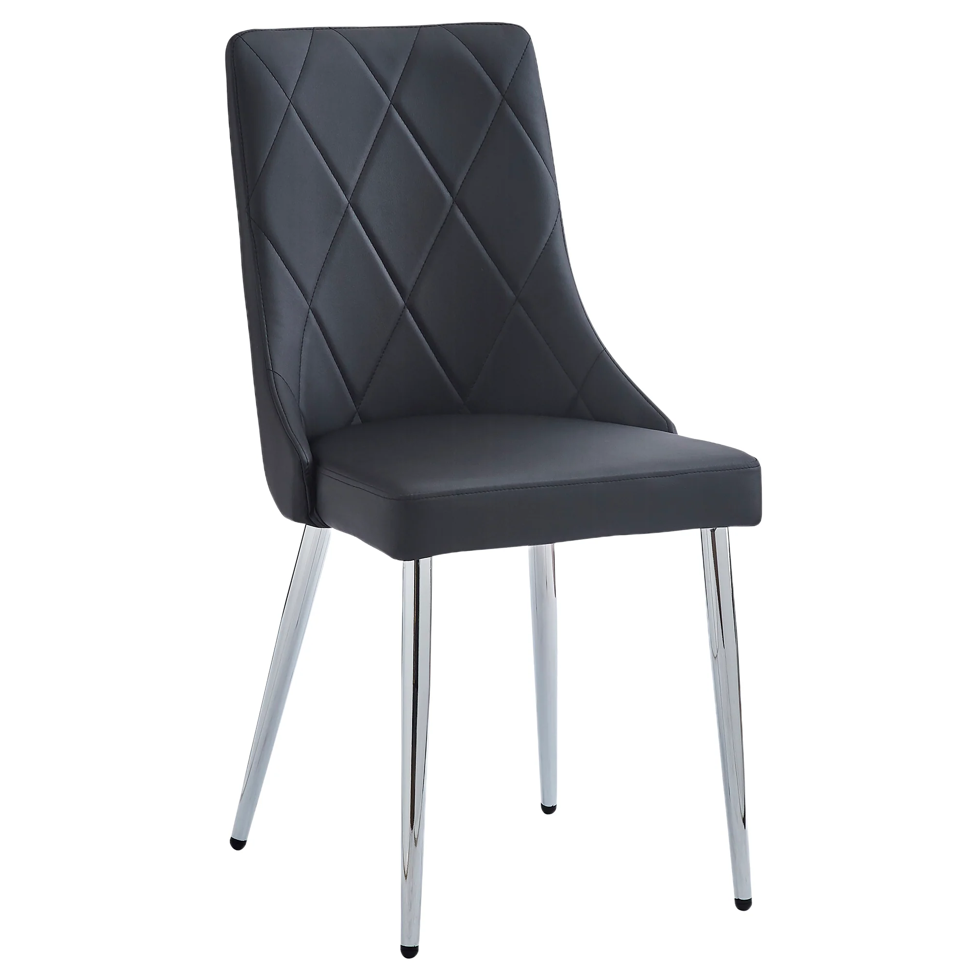 Worldwide Home Furnishings Devo-Side Chair-Black Side Chair, Set Of 2 202-087BK - Image 3
