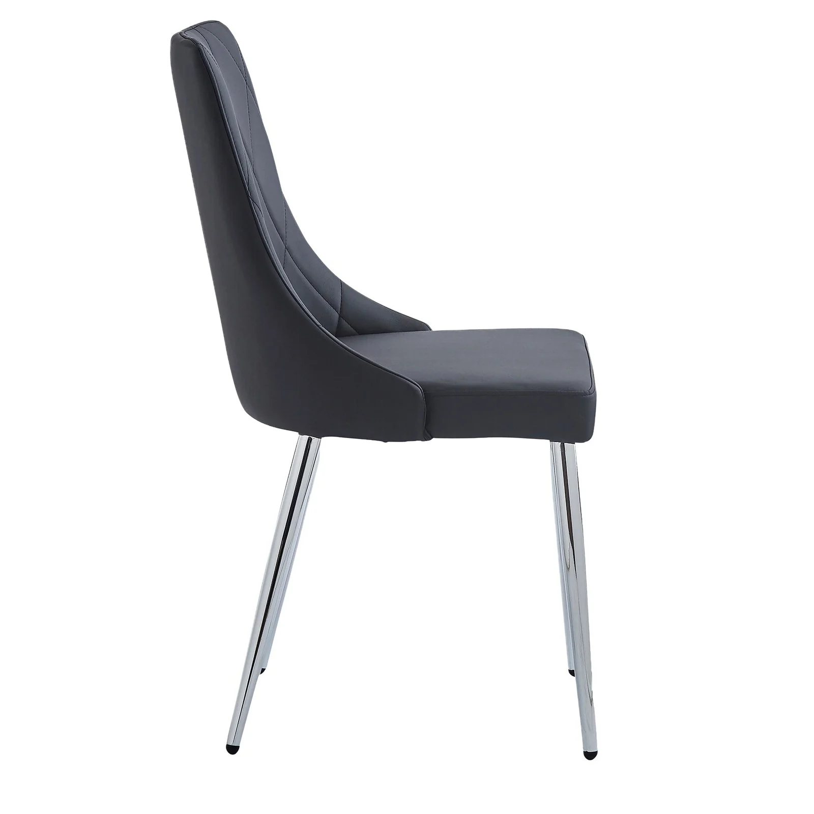 Worldwide Home Furnishings Devo-Side Chair-Black Side Chair, Set Of 2 202-087BK - Image 5