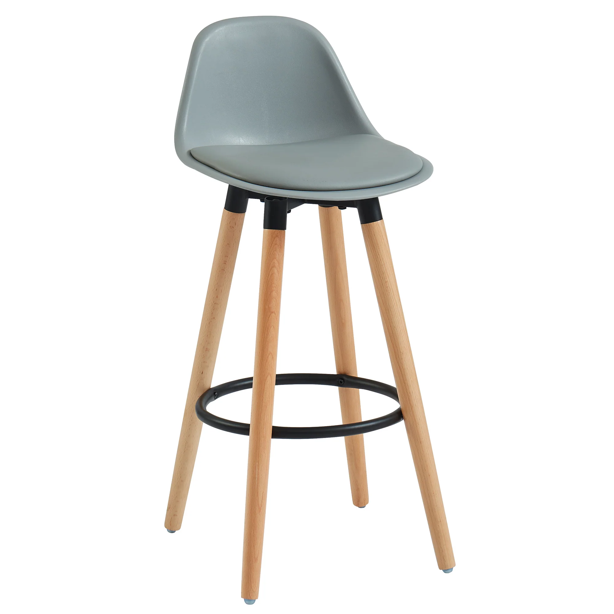 Worldwide Home Furnishings Diablo-26" Counter Stool-Grey 26" Counter Stool, Set Of 2 203-352GY - Image 3