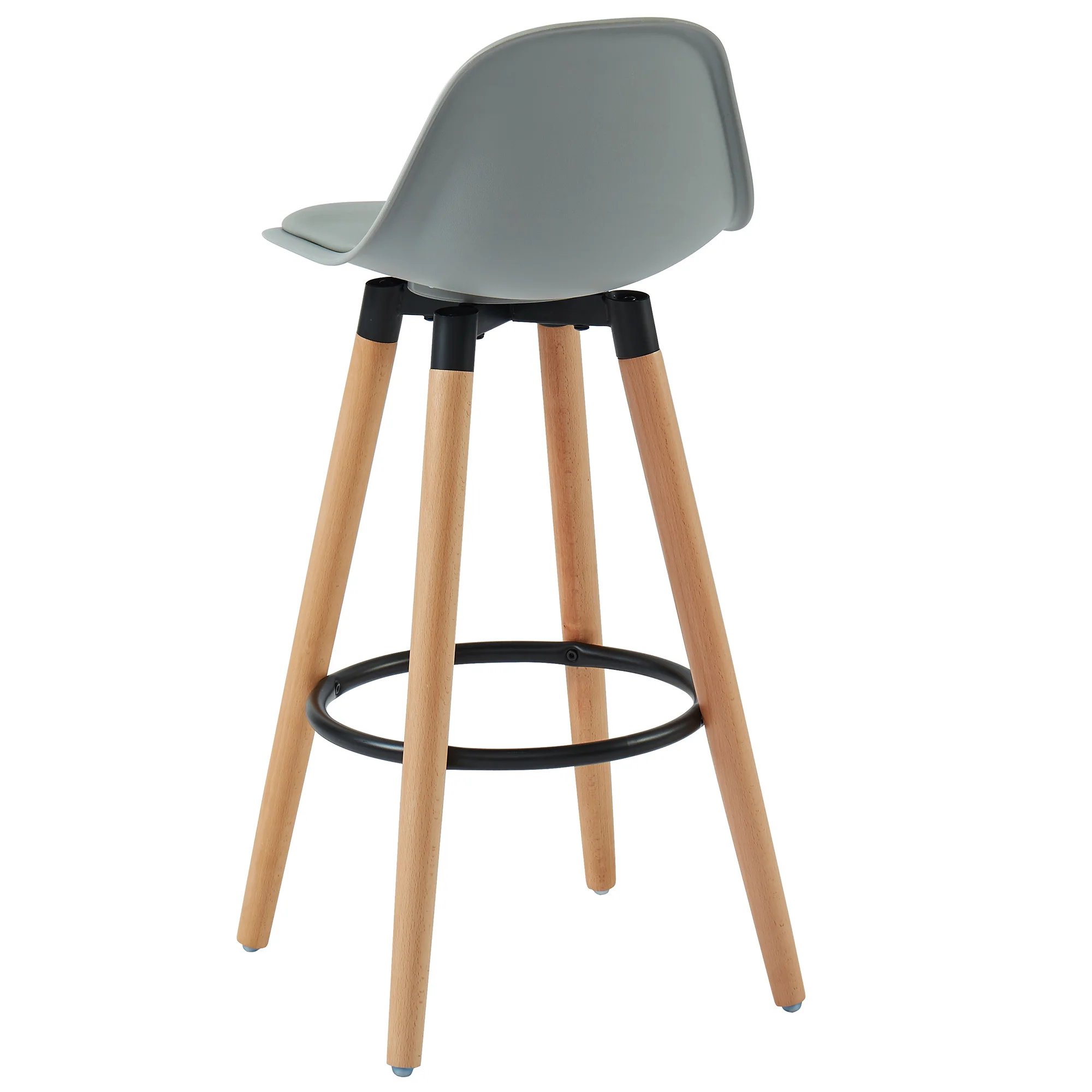 Worldwide Home Furnishings Diablo-26" Counter Stool-Grey 26" Counter Stool, Set Of 2 203-352GY - Image 4
