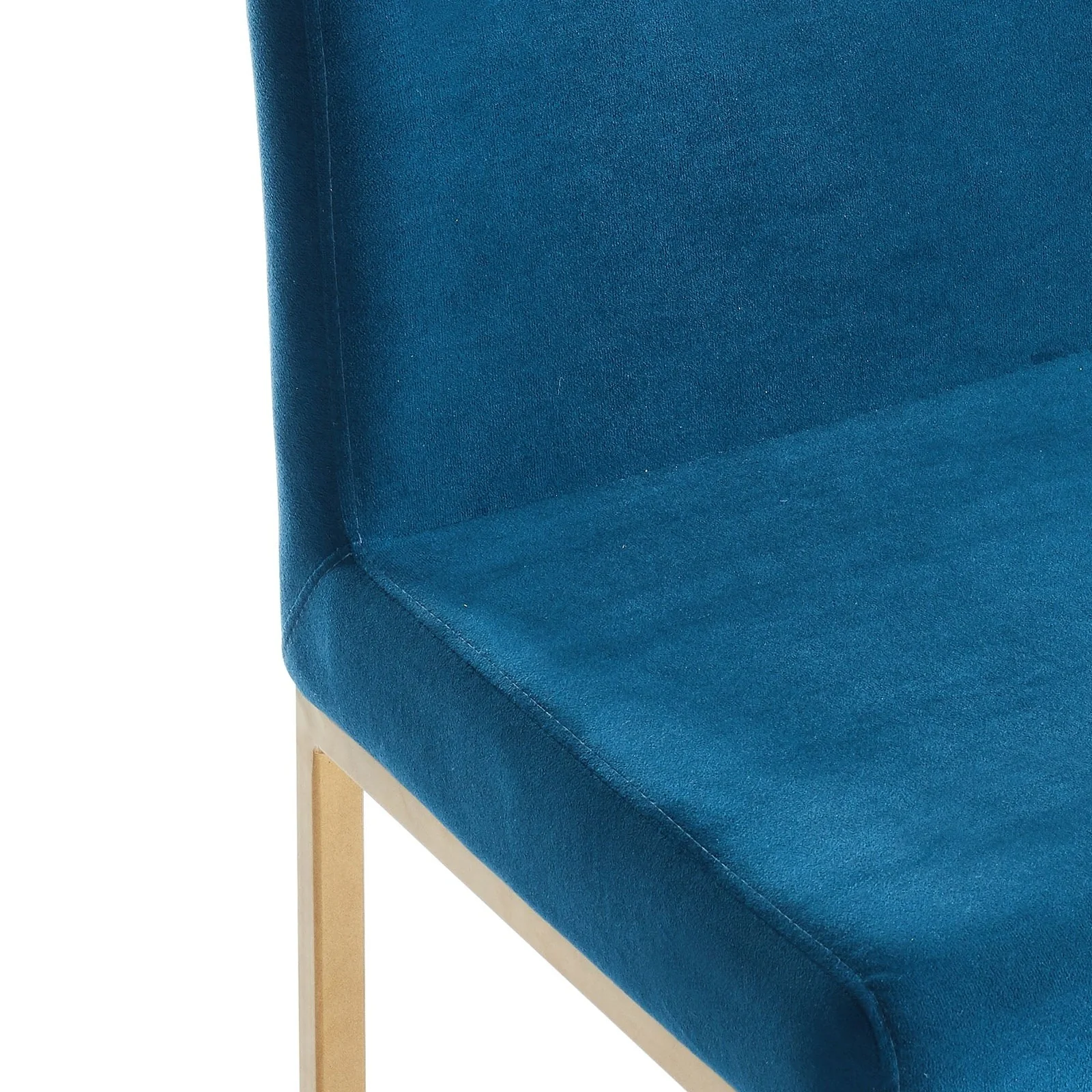 Worldwide Home Furnishings Diego-26" Counter Stool-Blue/Aged Gold 26" Counter Stool, Set Of 2 203-101BLU/GL - Image 5