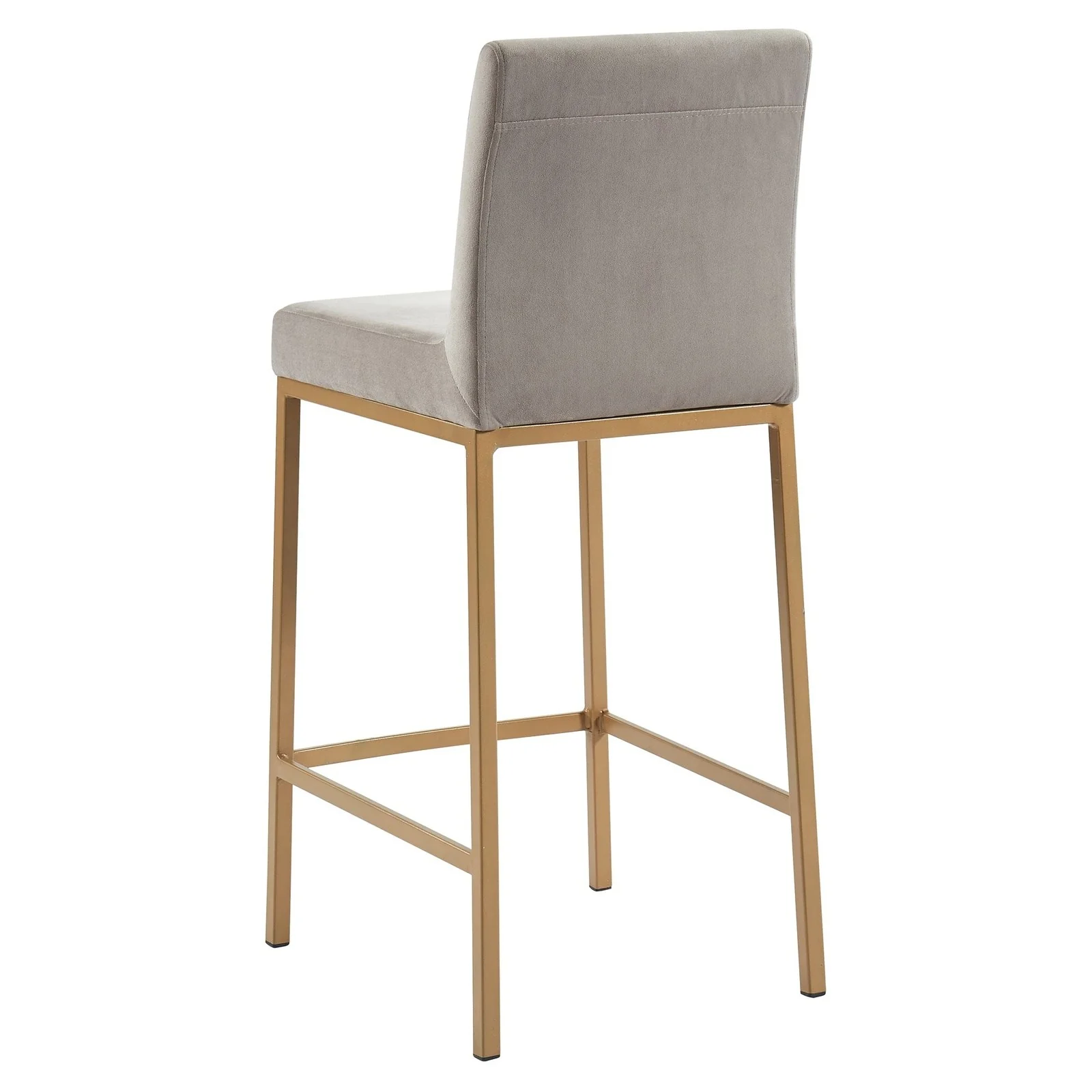 Worldwide Home Furnishings Diego-26" Counter Stool-Grey/Aged Gold 26" Counter Stool, Set Of 2 203-101GY/GLD - Image 4