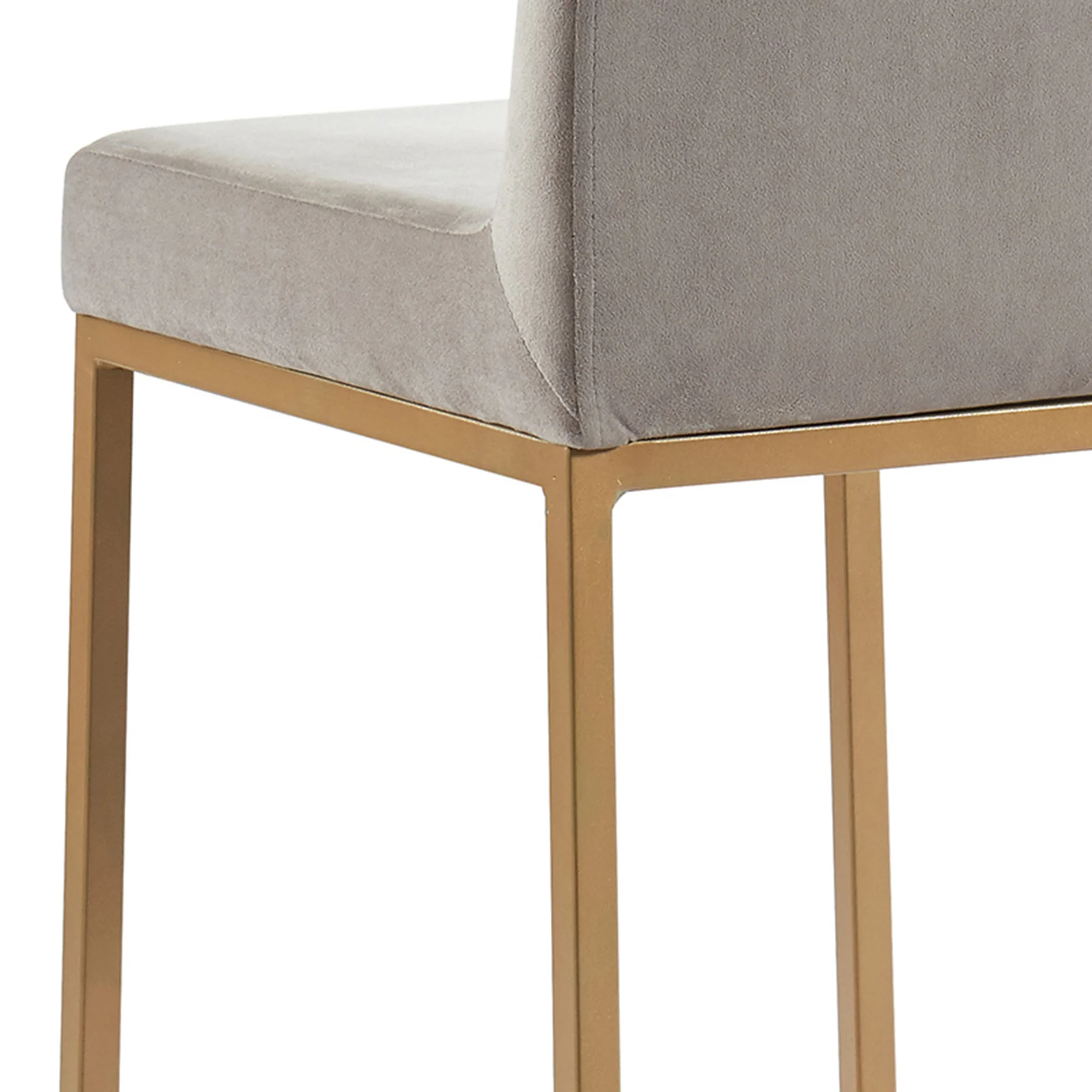 Worldwide Home Furnishings Diego-26" Counter Stool-Grey/Aged Gold 26" Counter Stool, Set Of 2 203-101GY/GLD - Image 7
