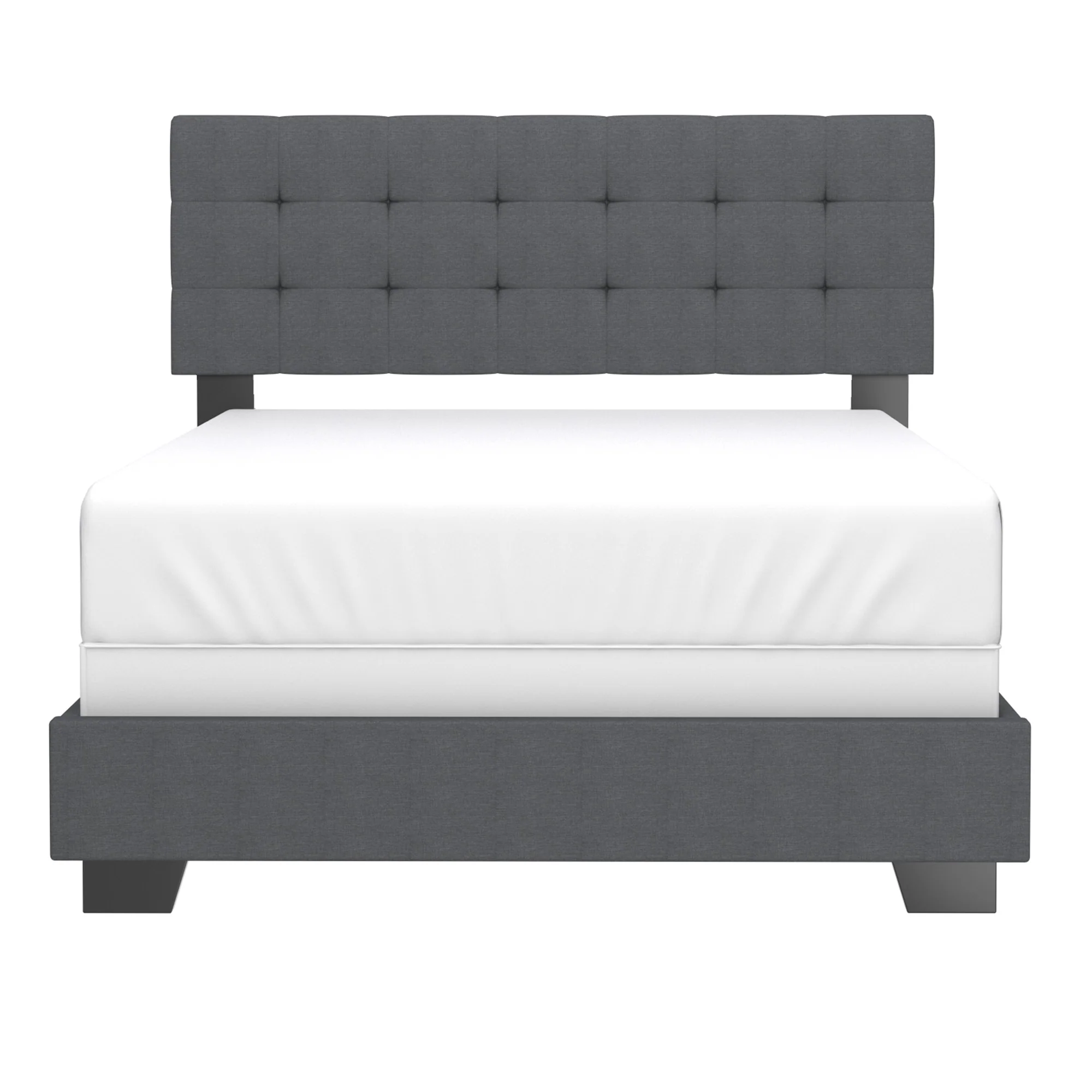 Worldwide Home Furnishings Exton-54'' Bed-Charcoal 54" Double Bed 101-298D-CHL - Image 2