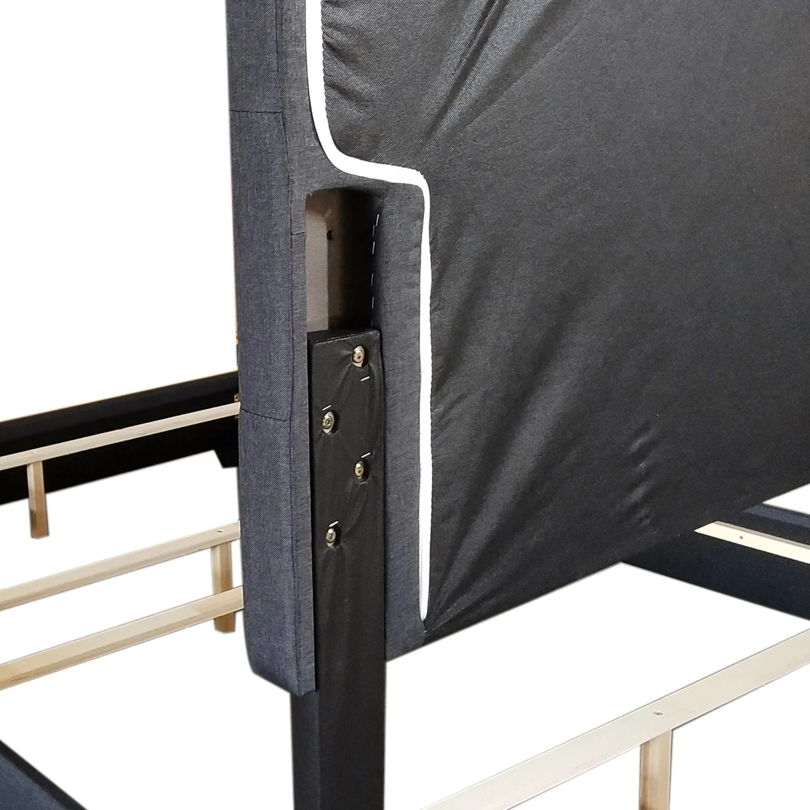 Worldwide Home Furnishings Exton-54'' Bed-Charcoal 54" Double Bed 101-298D-CHL - Image 6