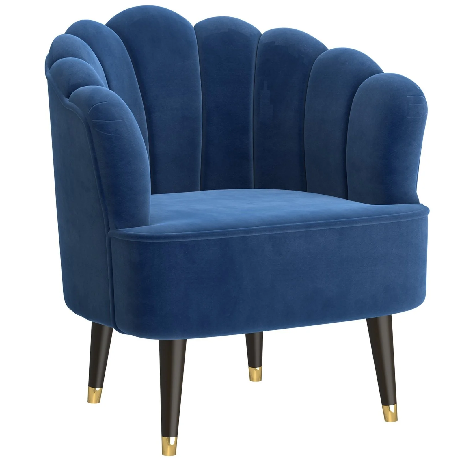 Worldwide Home Furnishings Ezra-Accent Chair-Blue Accent Chair 403-586BL - Image 2