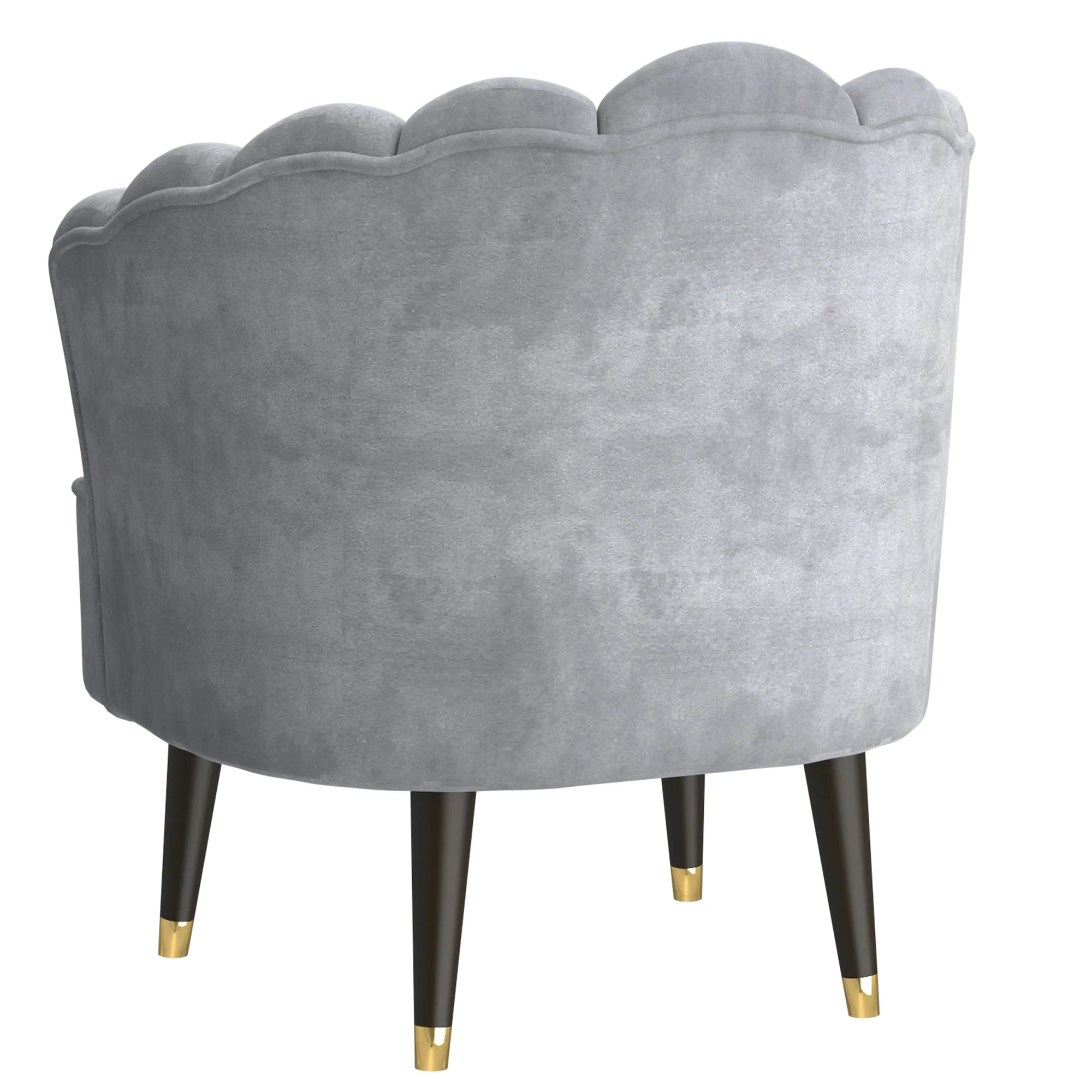 Worldwide Home Furnishings Ezra-Accent Chair-Grey Accent Chair 403-586GY - Image 3