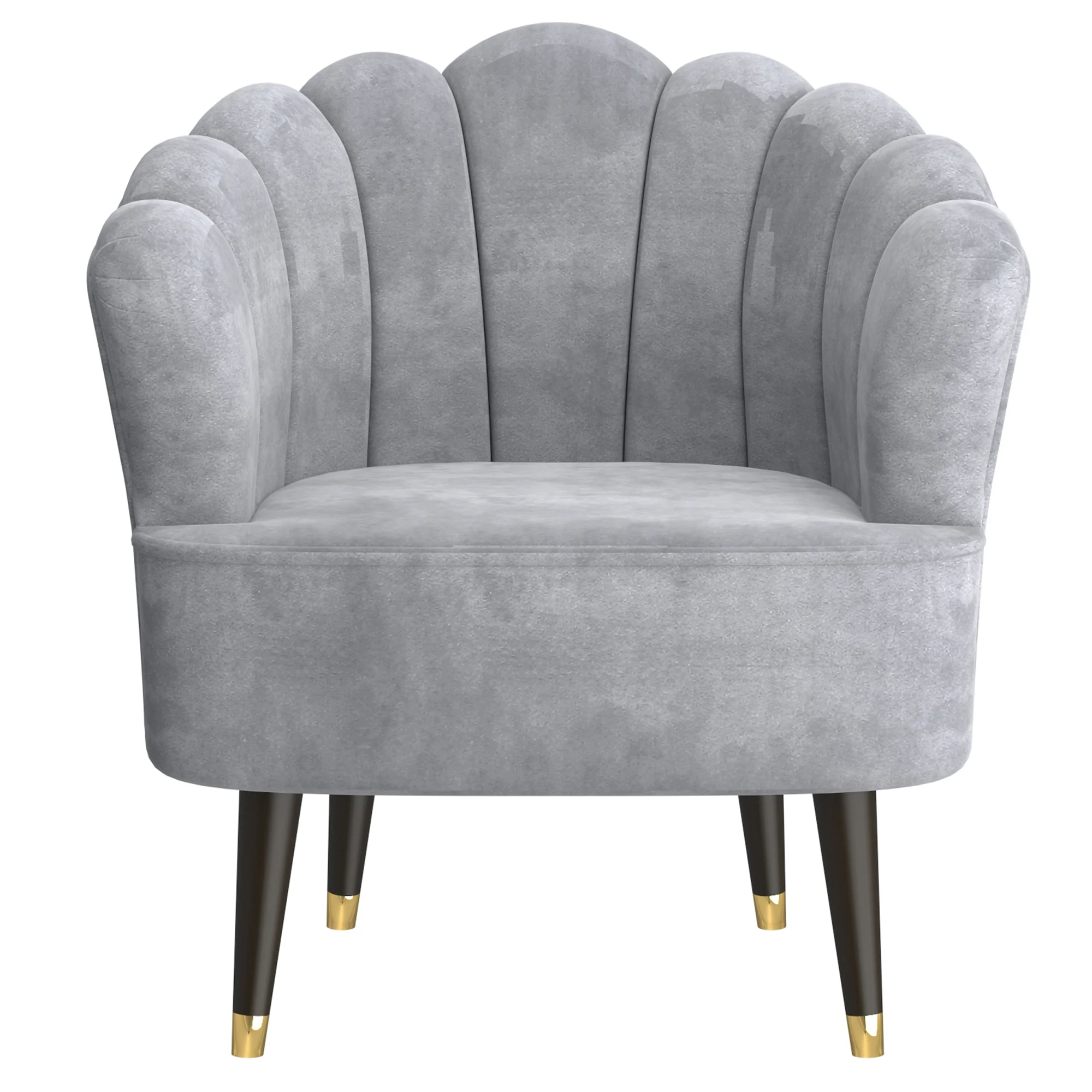 Worldwide Home Furnishings Ezra-Accent Chair-Grey Accent Chair 403-586GY - Image 4