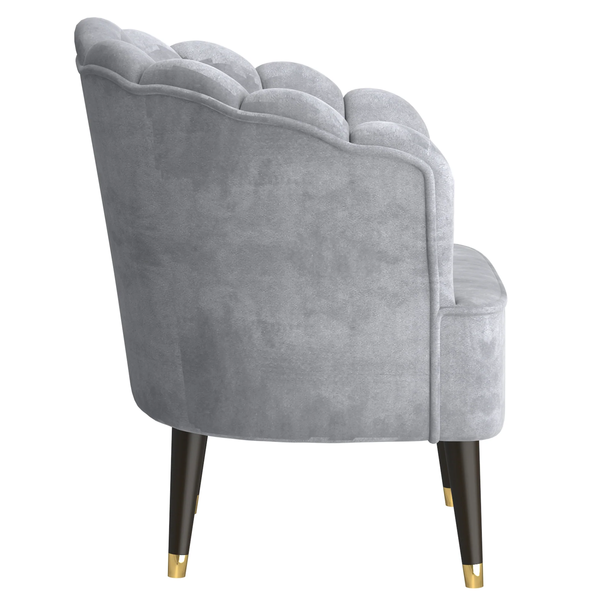 Worldwide Home Furnishings Ezra-Accent Chair-Grey Accent Chair 403-586GY - Image 5