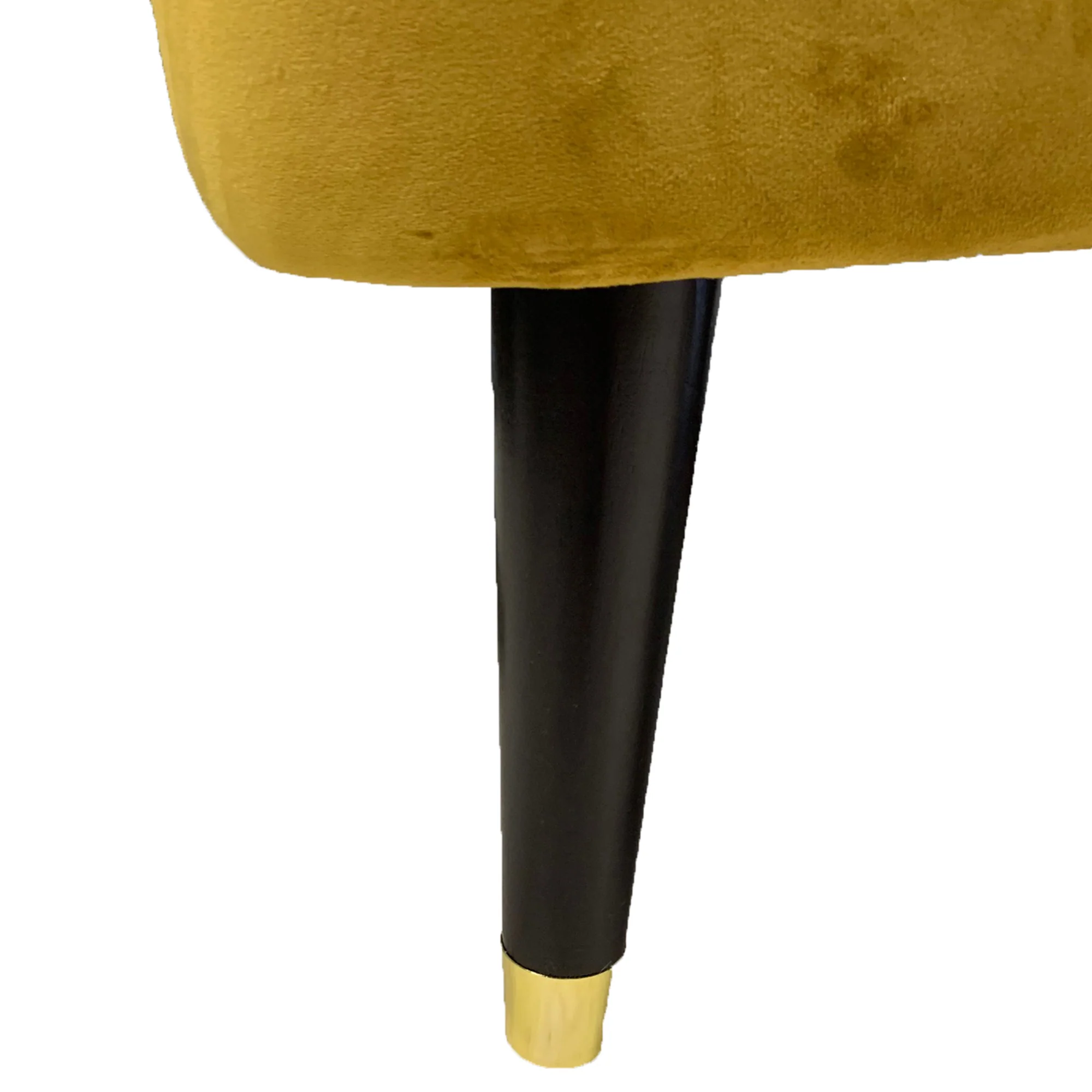 Worldwide Home Furnishings Ezra-Accent Chair-Mustard Accent Chair 403-586MUS - Image 7