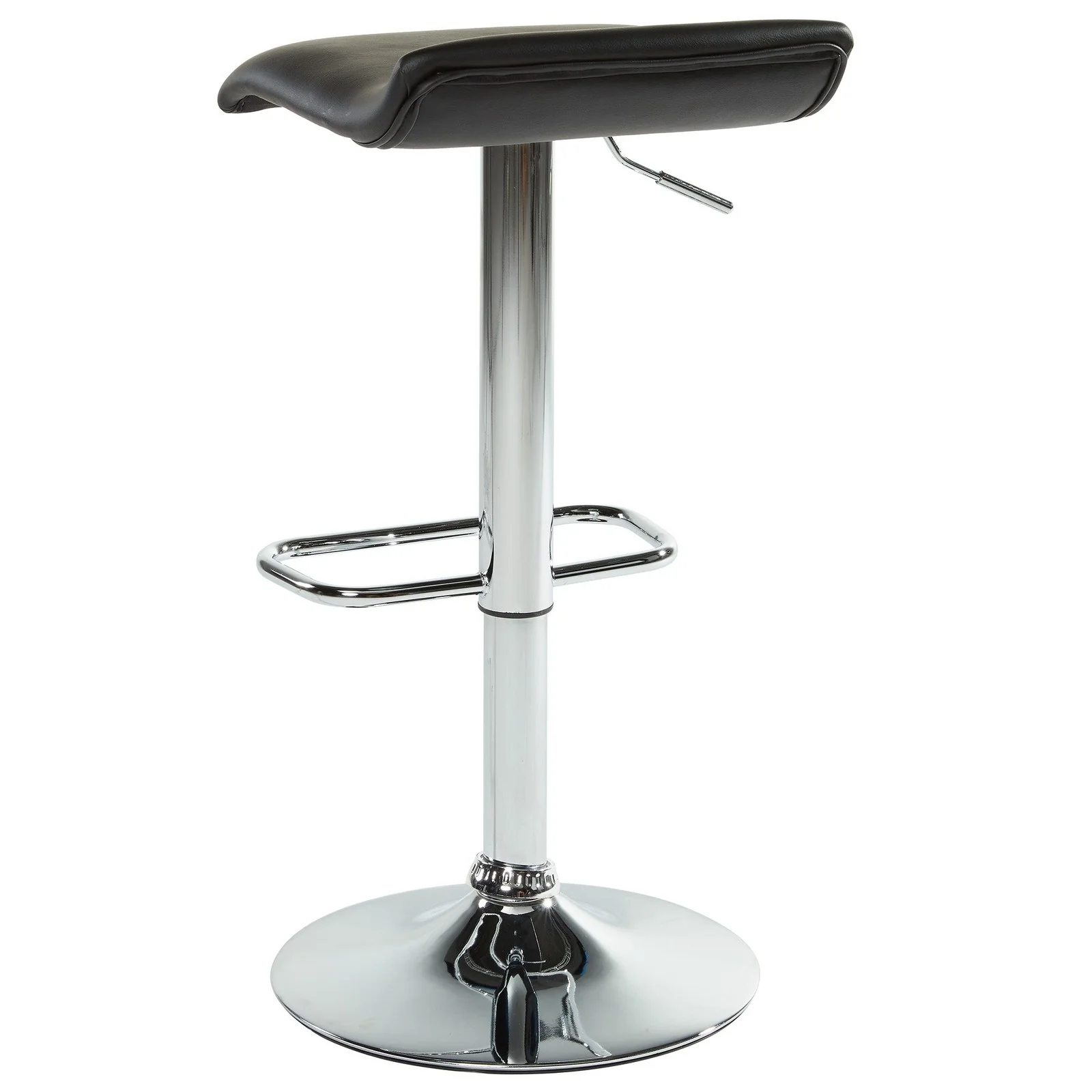 Worldwide Home Furnishings Fabia Ii-Air Lift Stool-Black Pu Air-Lift Stool, Faux Leather, Set Of 2 203-181BK - Image 4