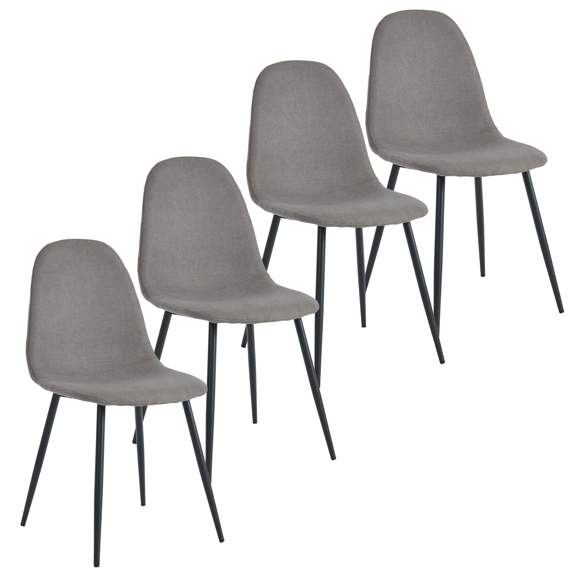 Worldwide Home Furnishings Franco Bk_Olly Gy-5pc Dining Set 5pc Dining Set 207-454BK/606GY - Image 10