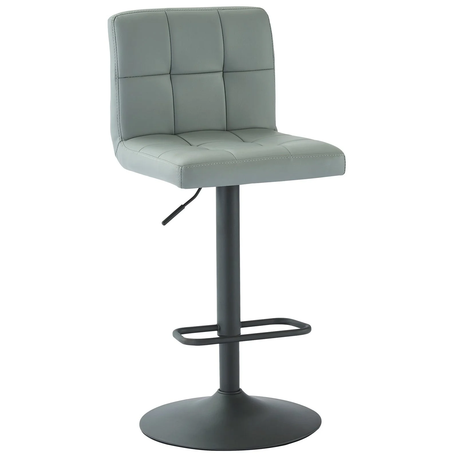 Worldwide Home Furnishings Fusion-Air Lift Stool-Grey Adjustable Air-Lift Stool, Set Of 2 203-336GRY - Image 3