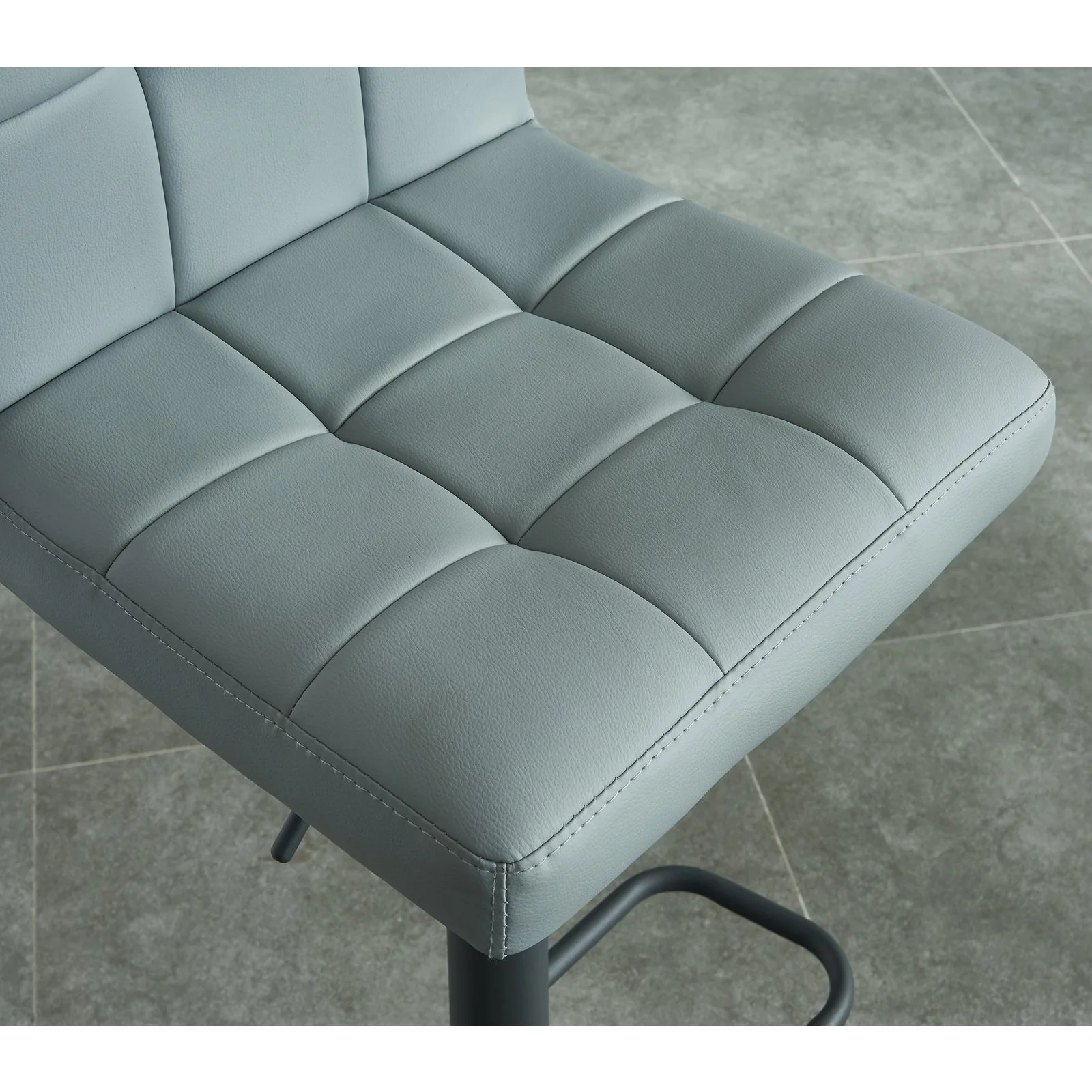 Worldwide Home Furnishings Fusion-Air Lift Stool-Grey Adjustable Air-Lift Stool, Set Of 2 203-336GRY - Image 5