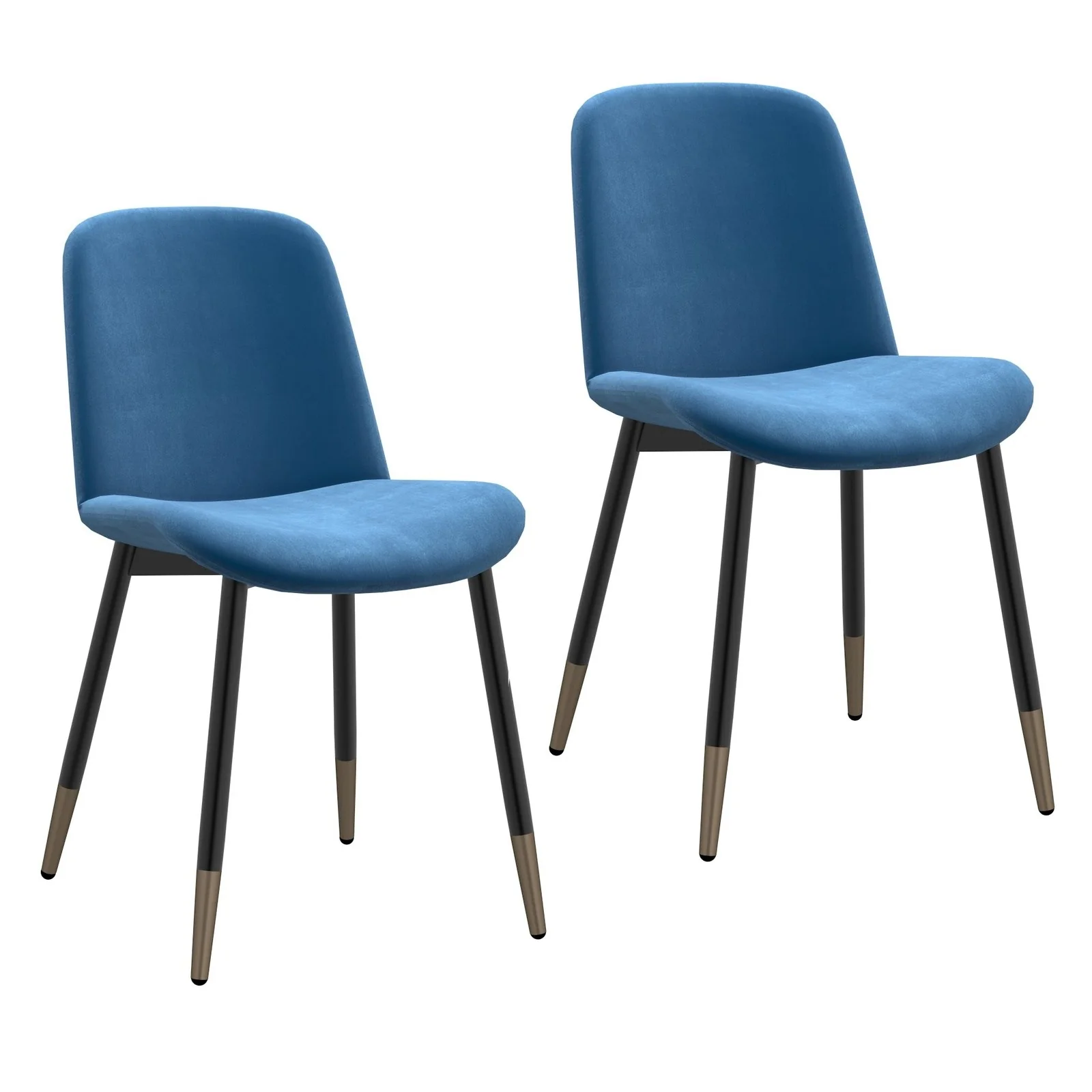 Worldwide Home Furnishings Gabi-Side Chair-Blue Side Chair, Set Of 2 202-293BLU - Image 2