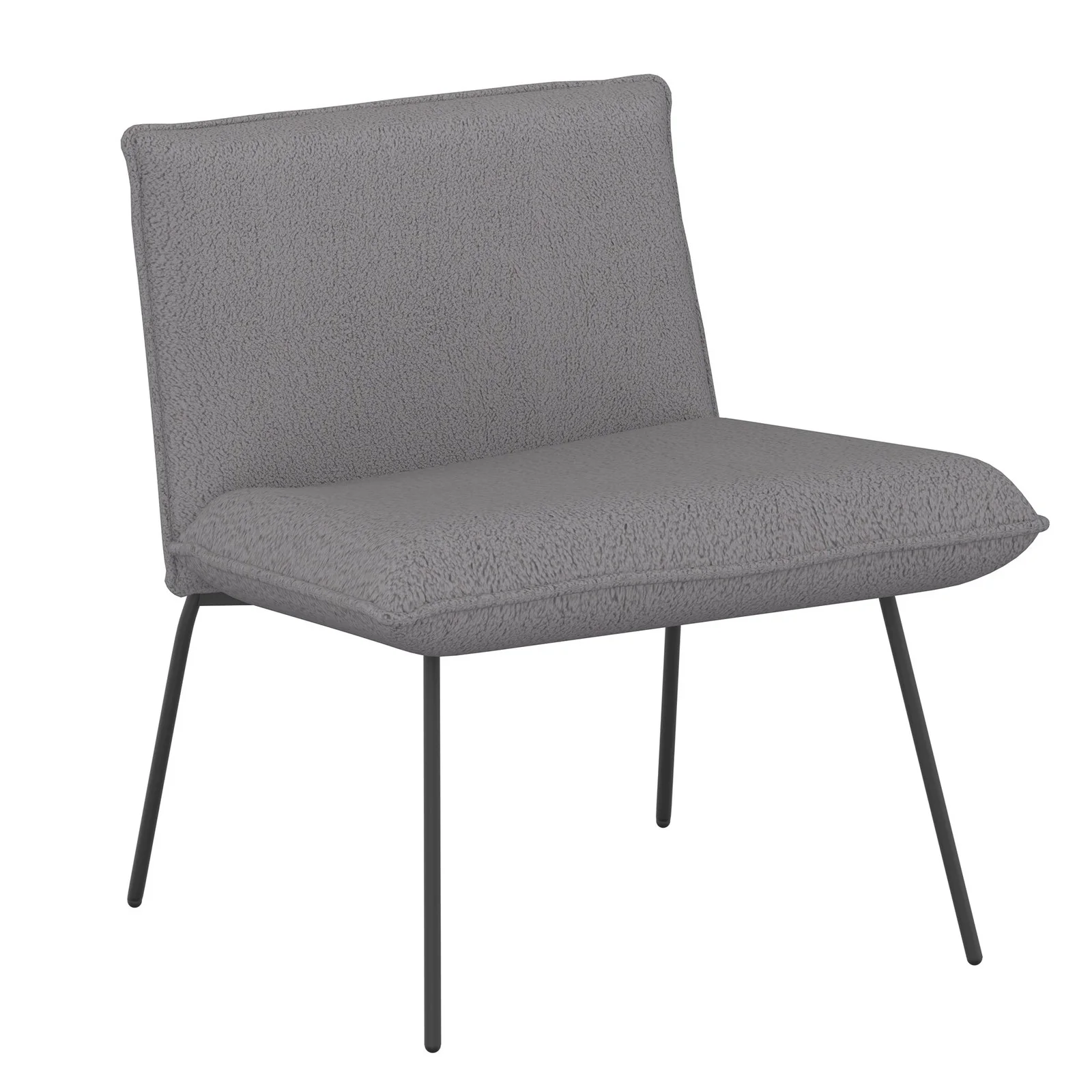 Worldwide Home Furnishings Gigi-Accent Chair-Grey Accent Chair 403-669GY - Image 2