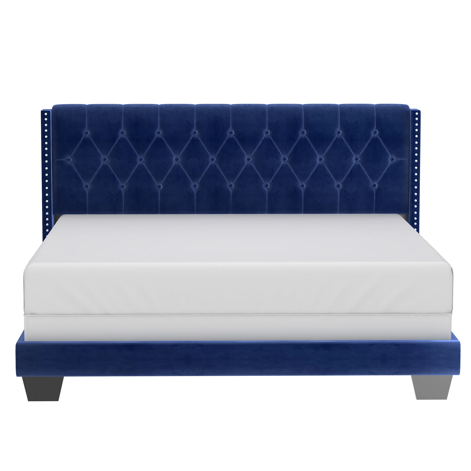Worldwide Home Furnishings Gunner-78'' Bed-Blue 78" King Bed 101-299K-NAV - Image 3