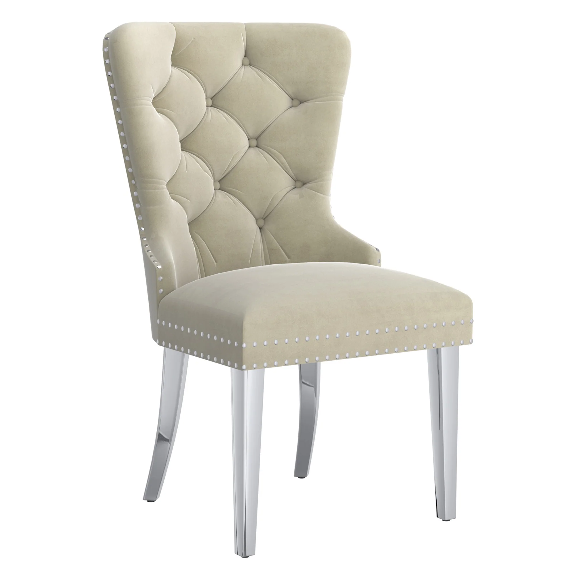 Worldwide Home Furnishings Hollis-Side Chair-Ivory Side Chair, Set Of 2 202-614IV - Image 3