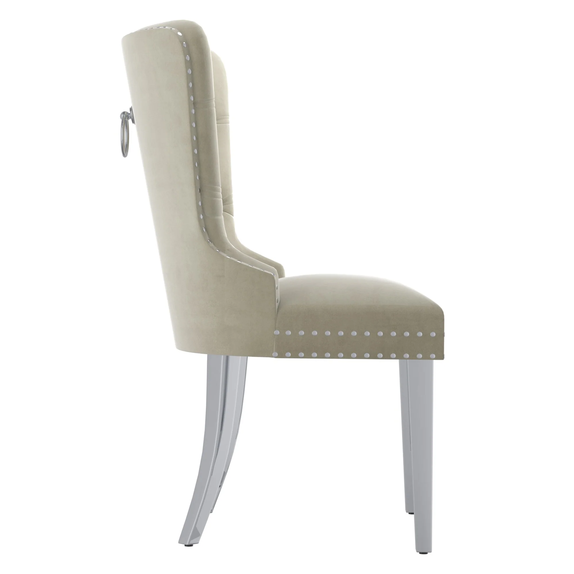 Worldwide Home Furnishings Hollis-Side Chair-Ivory Side Chair, Set Of 2 202-614IV - Image 6