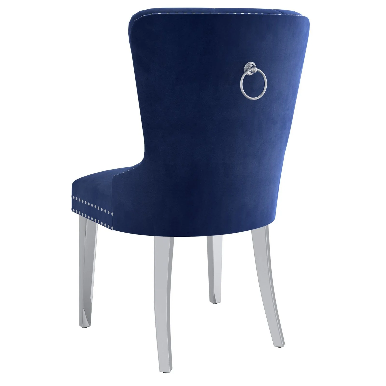 Worldwide Home Furnishings Hollis-Side Chair-Navy Side Chair, Set Of 2 202-614NAV - Image 3