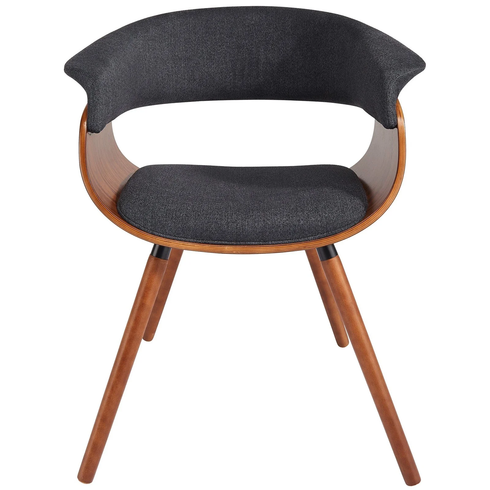 Worldwide Home Furnishings Holt-Accent Chair-Fabric Charcoal Accent/Dining Chair 403-981CH - Image 5