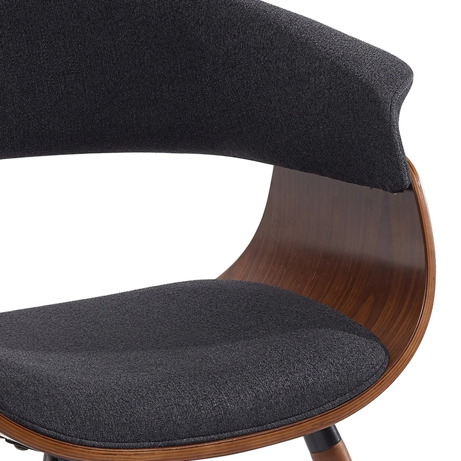 Worldwide Home Furnishings Holt-Accent Chair-Fabric Charcoal Accent/Dining Chair 403-981CH - Image 6