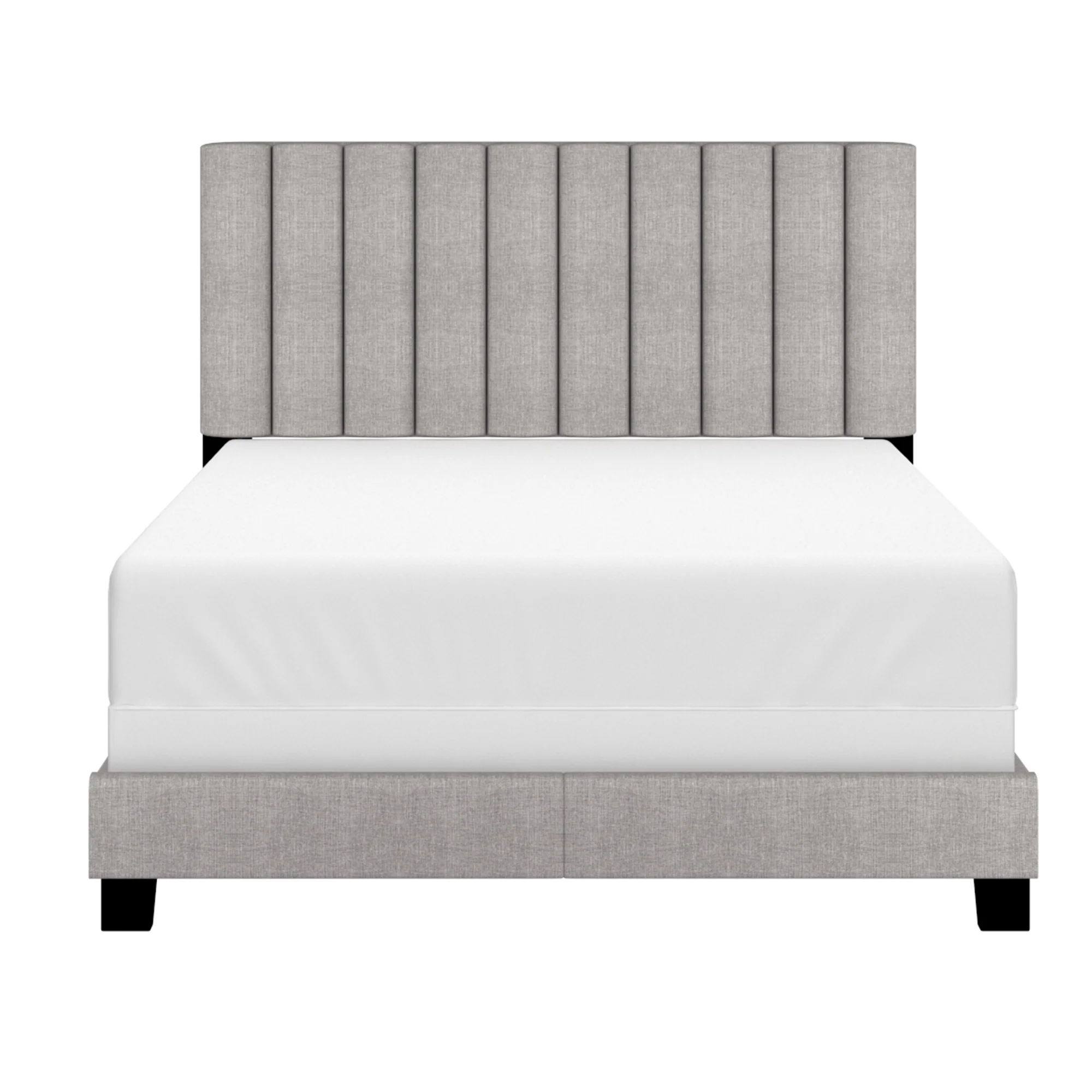 Worldwide Home Furnishings Jedd-54'' Bed-Light Grey Fabric 54" Double Bed, Fabric 101-297D-LGY - Image 3