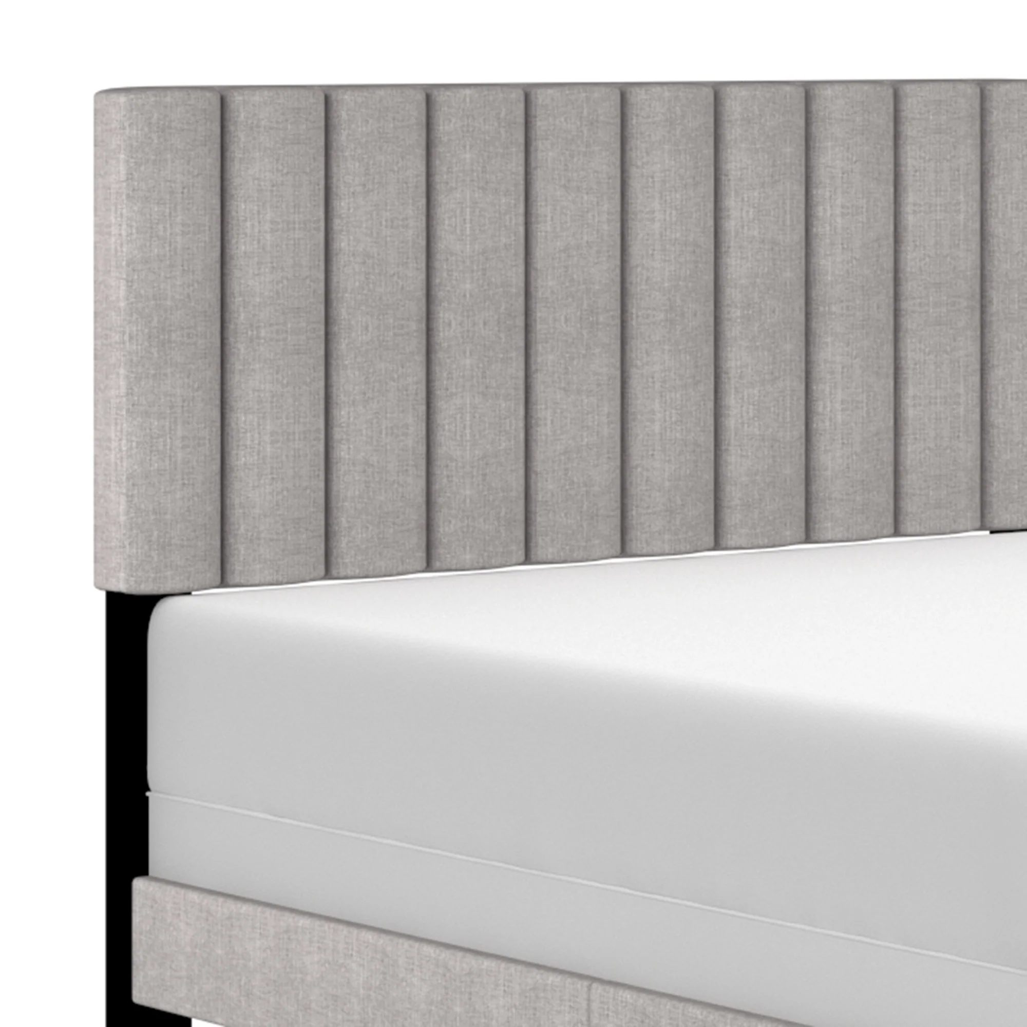 Worldwide Home Furnishings Jedd-54'' Bed-Light Grey Fabric 54" Double Bed, Fabric 101-297D-LGY - Image 5