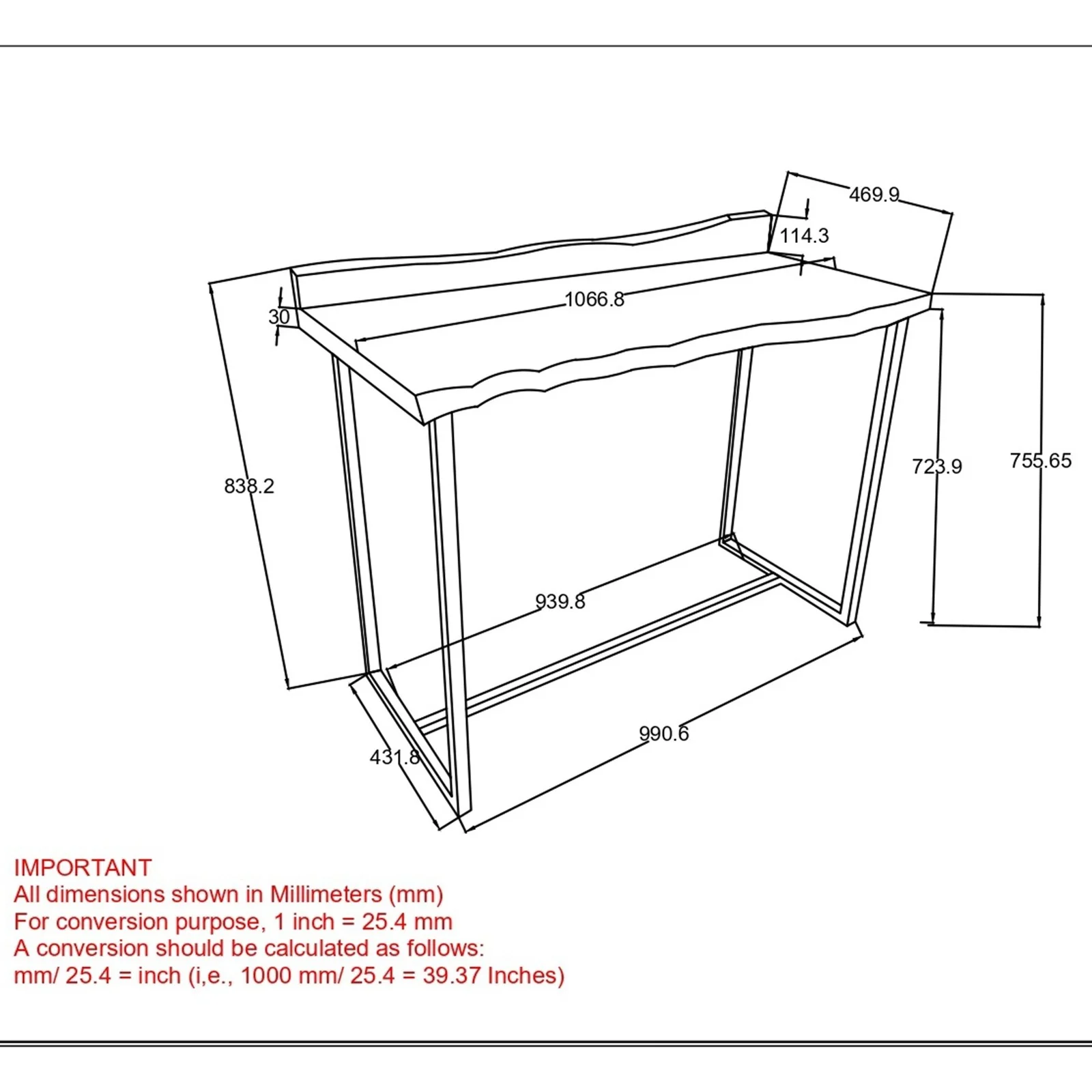 Worldwide Home Furnishings Jivin-Desk-Natural Desk 801-676NAT - Image 8