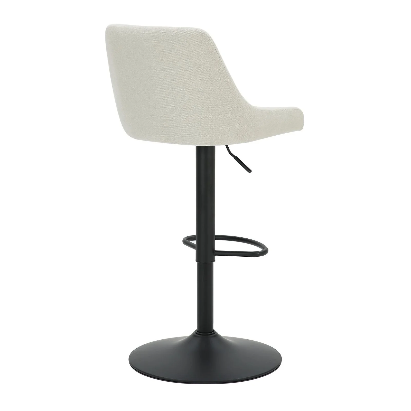 Worldwide Home Furnishings Kron-Air Lift Stool-Beige Fabric Air-Lift Stool, Fabric, Set Of 2 203-574BG - Image 4