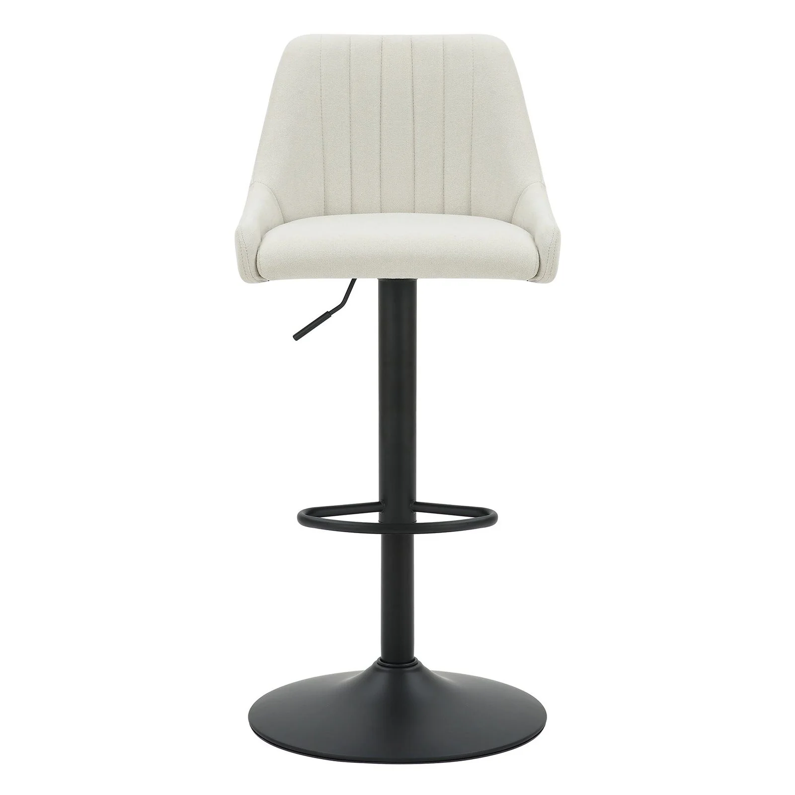 Worldwide Home Furnishings Kron-Air Lift Stool-Beige Fabric Air-Lift Stool, Fabric, Set Of 2 203-574BG - Image 6