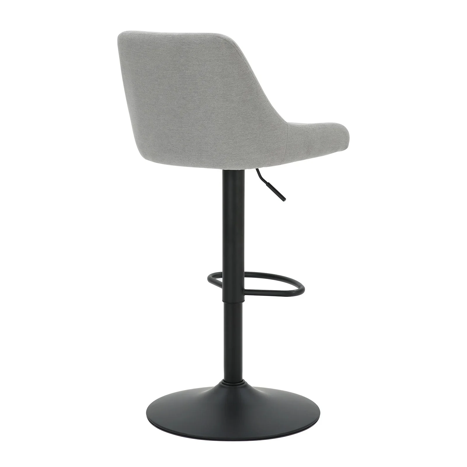 Worldwide Home Furnishings Kron-Air Lift Stool-Grey Fabric Air-Lift Stool, Fabric, Set Of 2 203-574GY - Image 4