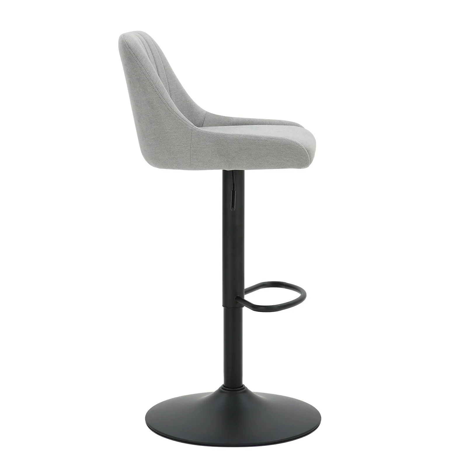 Worldwide Home Furnishings Kron-Air Lift Stool-Grey Fabric Air-Lift Stool, Fabric, Set Of 2 203-574GY - Image 5