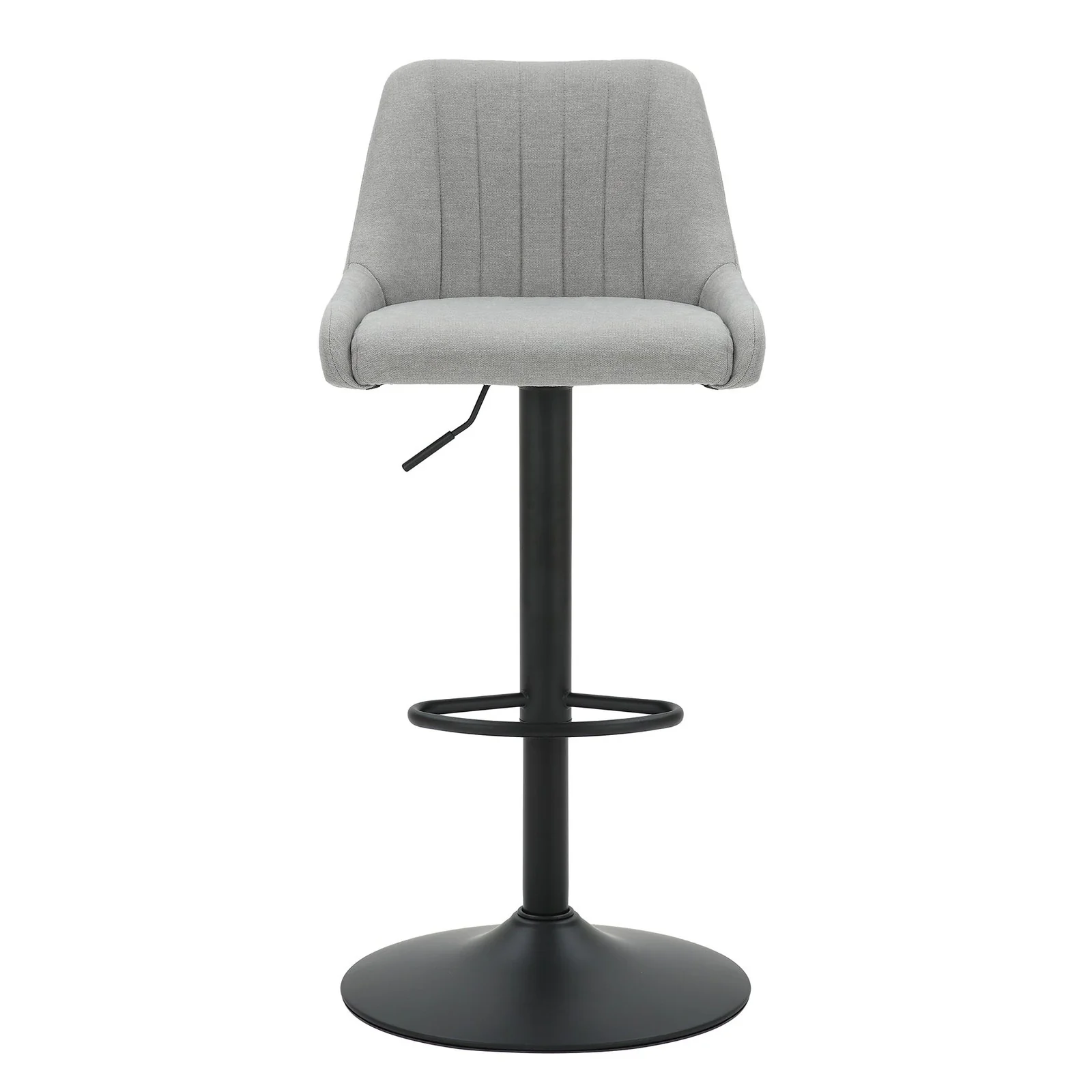 Worldwide Home Furnishings Kron-Air Lift Stool-Grey Fabric Air-Lift Stool, Fabric, Set Of 2 203-574GY - Image 6