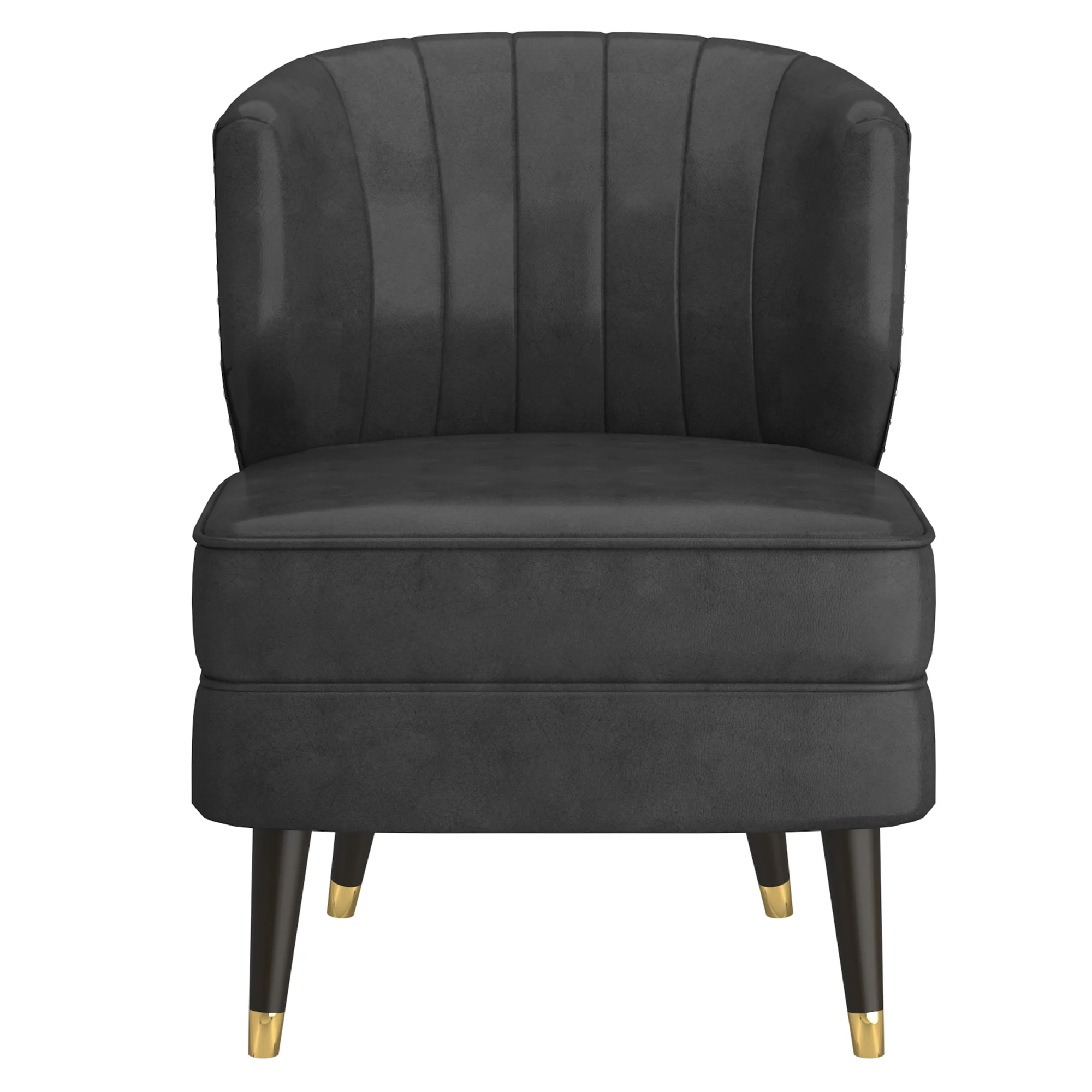 Worldwide Home Furnishings Kyrie-Accent Chair-Grey Accent Chair 403-587GY - Image 4