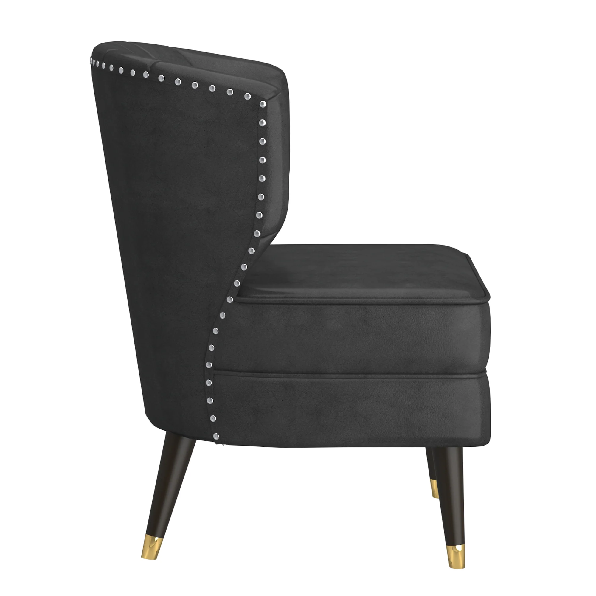 Worldwide Home Furnishings Kyrie-Accent Chair-Grey Accent Chair 403-587GY - Image 5