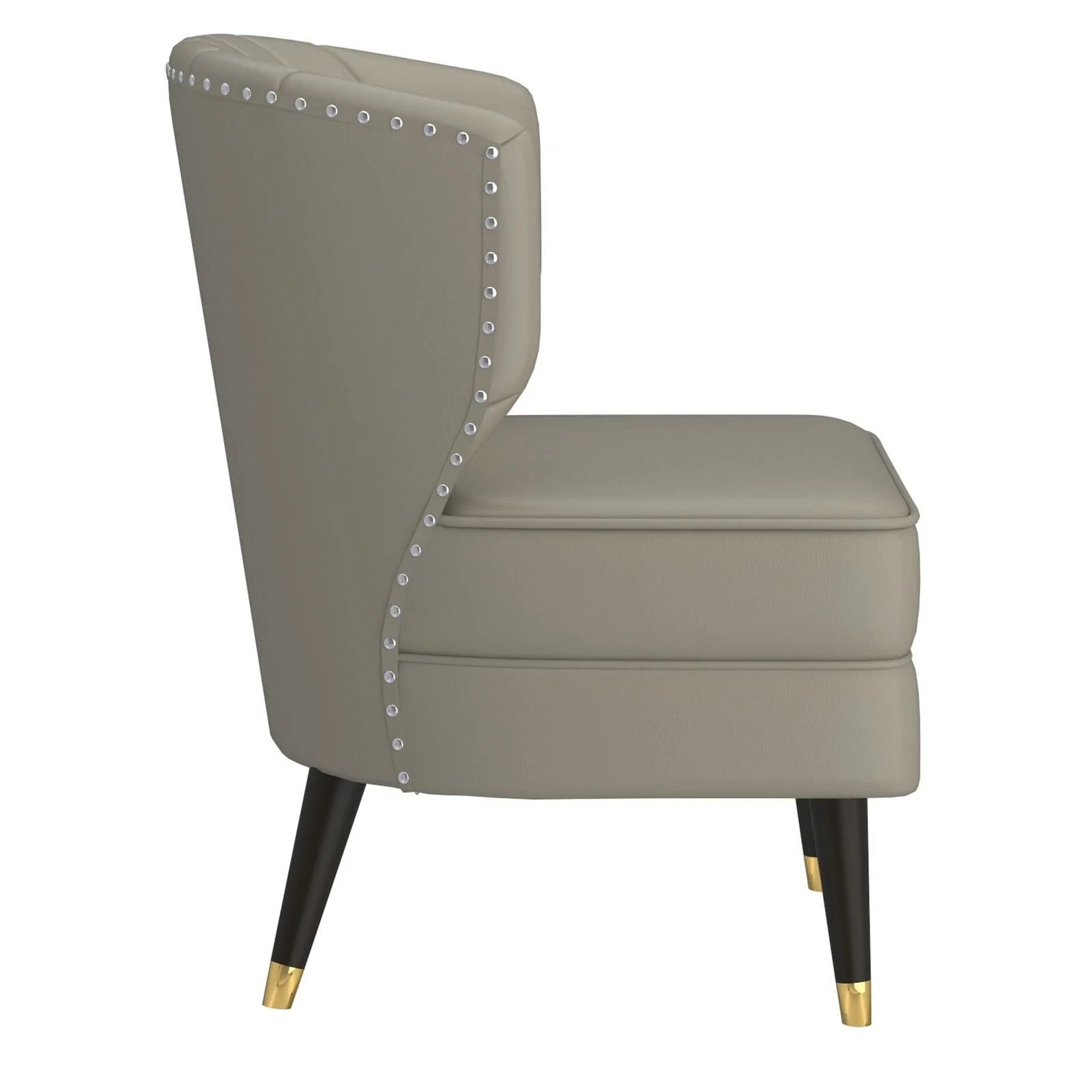 Worldwide Home Furnishings Kyrie-Accent Chair-Grey_Beige Accent Chair 403-587GB - Image 5