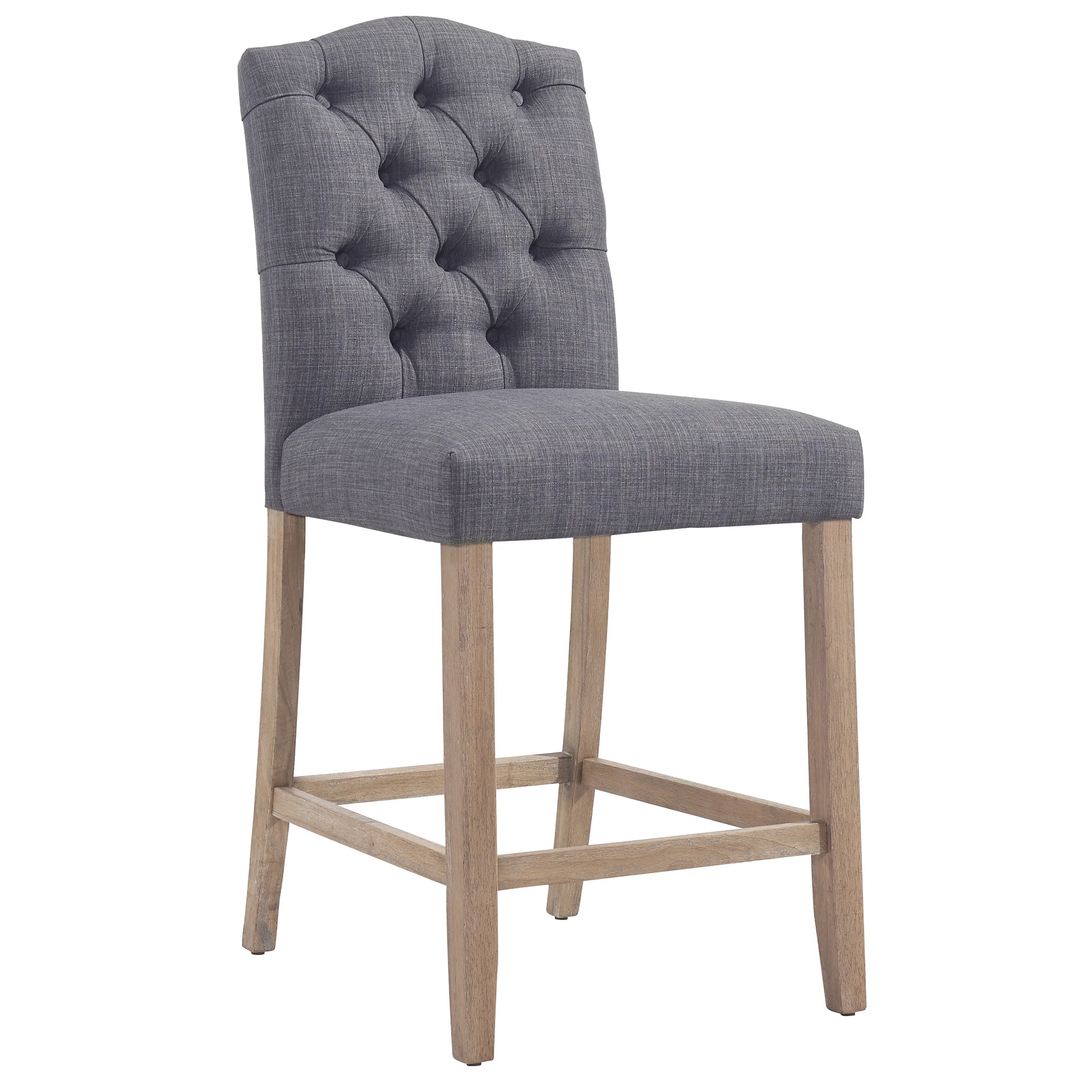 Worldwide Home Furnishings Lucian-26" Counter Stool-Grey 26" Counter Stool, Set Of 2 203-157GY - Image 3