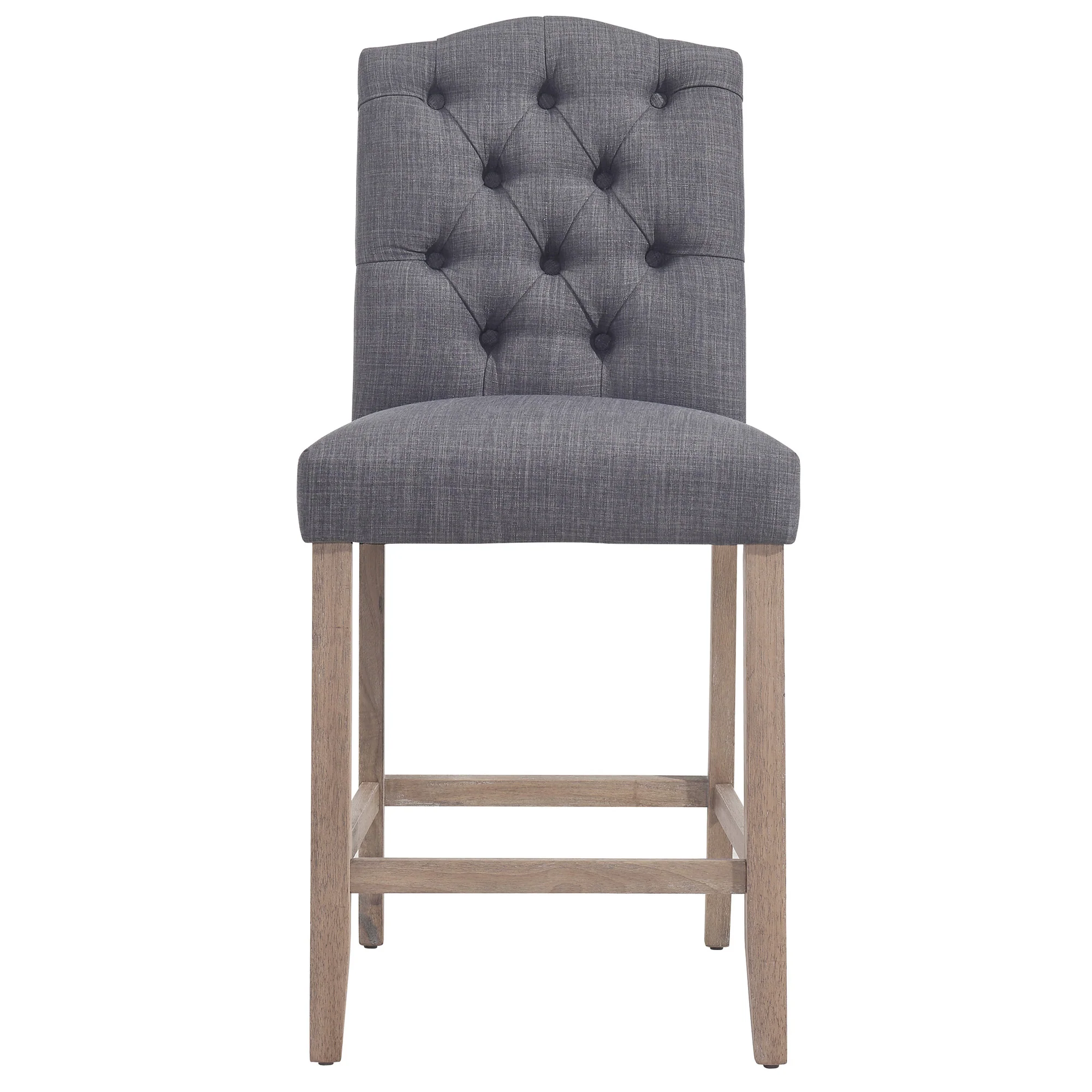 Worldwide Home Furnishings Lucian-26" Counter Stool-Grey 26" Counter Stool, Set Of 2 203-157GY - Image 5