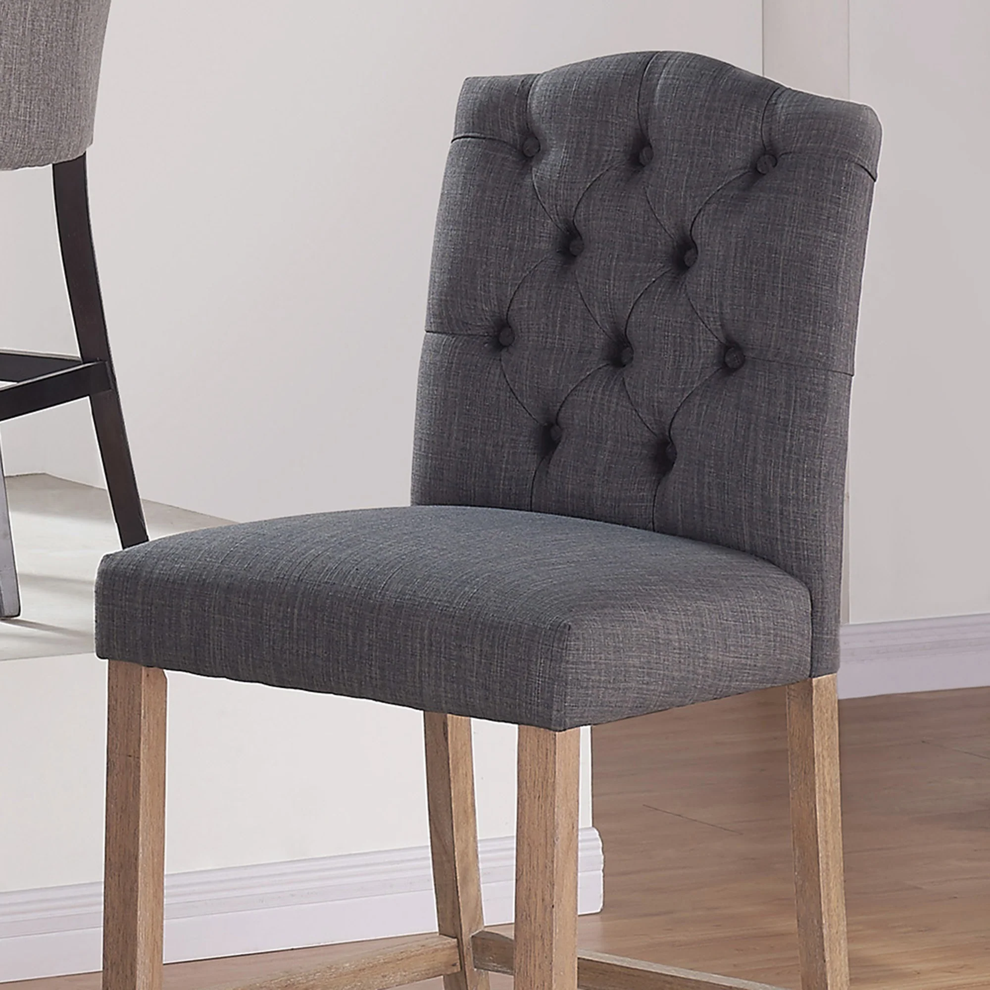 Worldwide Home Furnishings Lucian-26" Counter Stool-Grey 26" Counter Stool, Set Of 2 203-157GY - Image 6