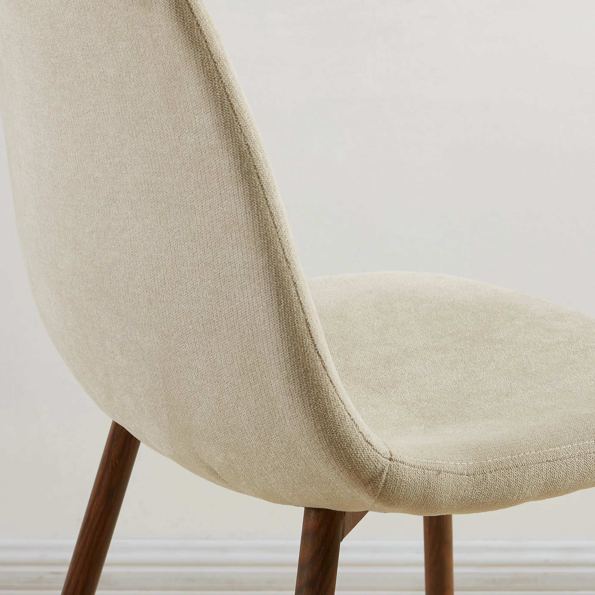 Worldwide Home Furnishings Lyna-Side Chair Fabric-Beige Side Chair, Set Of 4 202-250BG - Image 7