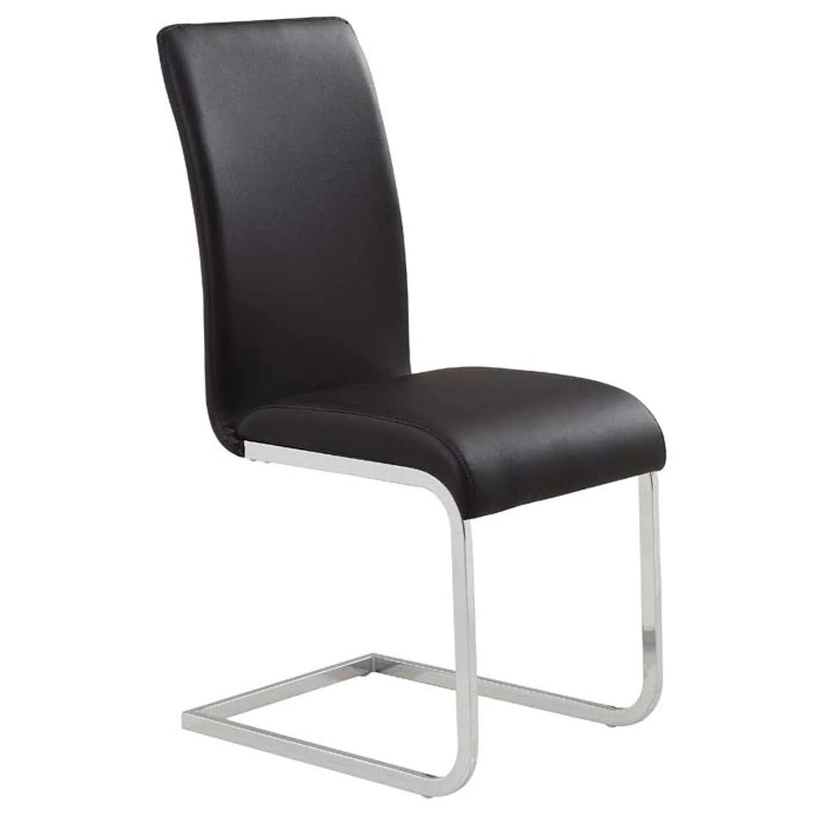Worldwide Home Furnishings Maxim-Side Chair-Black Side Chair, Set Of 2 202-489BK - Image 3