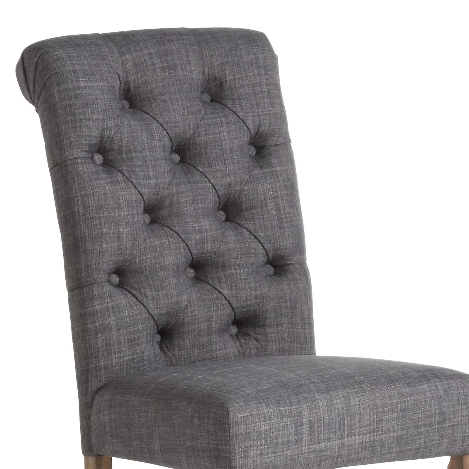 Worldwide Home Furnishings Melia-Side Chair-Grey Side Chair, Set Of 2 202-968GY - Image 6