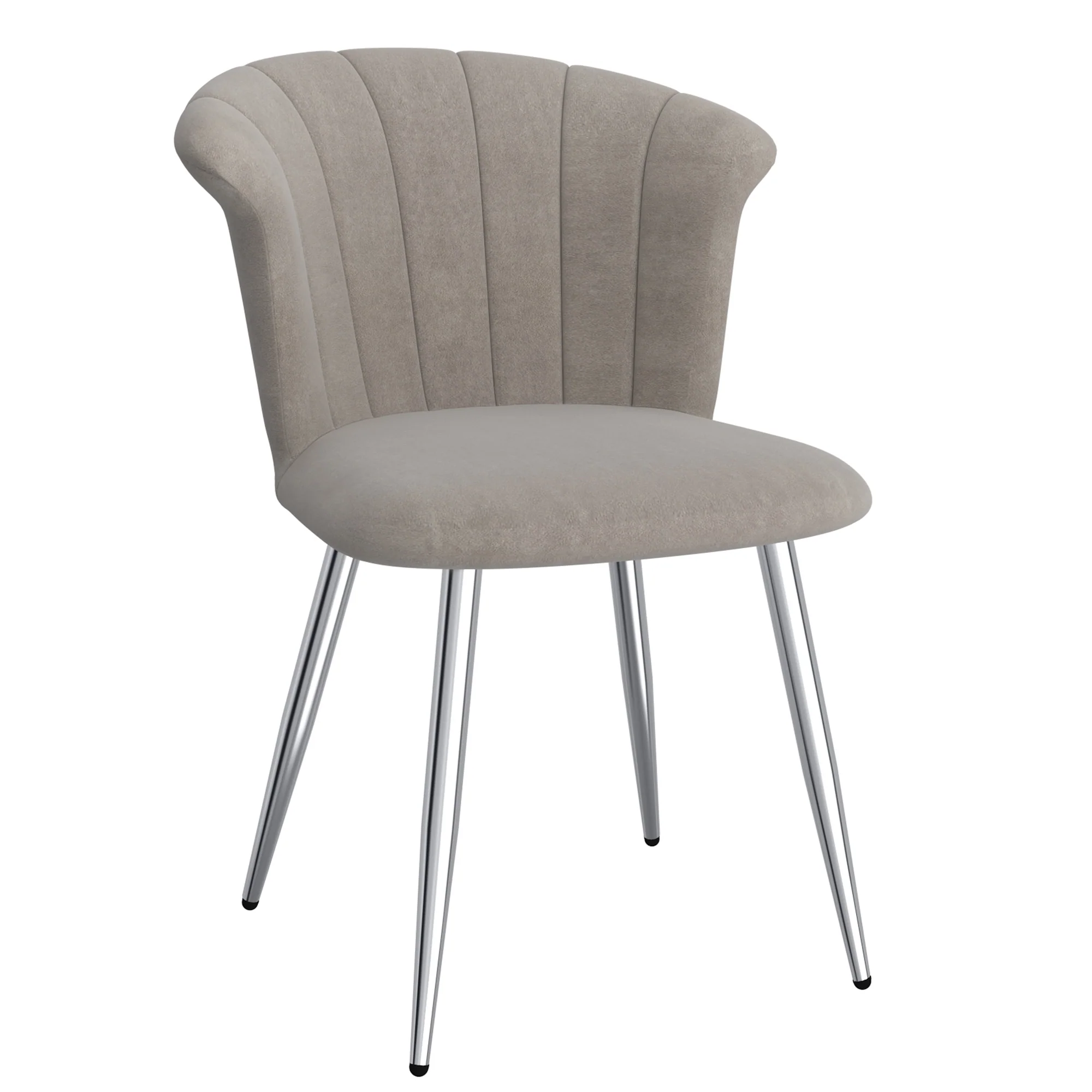 Worldwide Home Furnishings Orchid-Side Chair-Grey/Silver Side Chair, Set Of 2 202-651GY_CH - Image 3