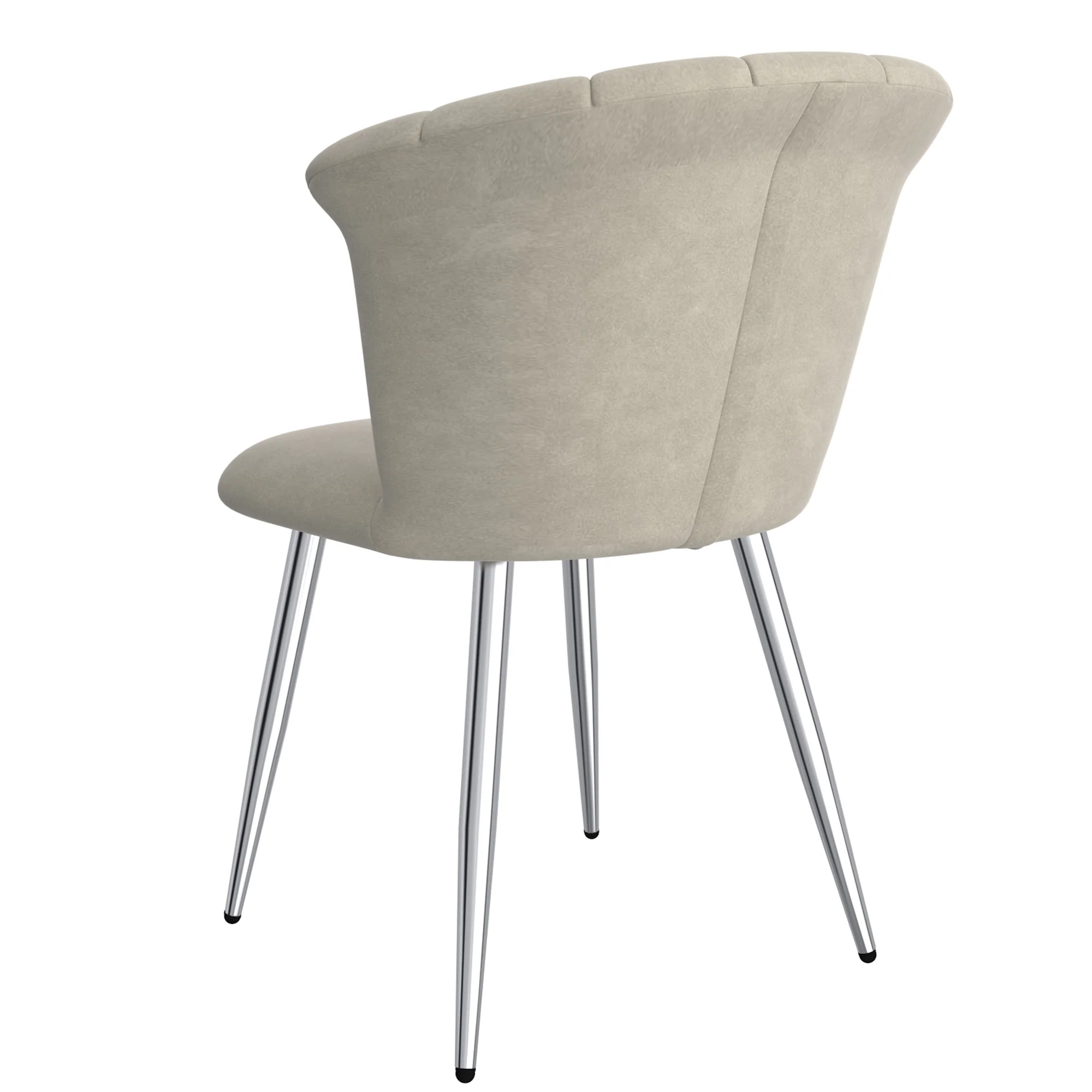 Worldwide Home Furnishings Orchid-Side Chair-Grey/Silver Side Chair, Set Of 2 202-651GY_CH - Image 4